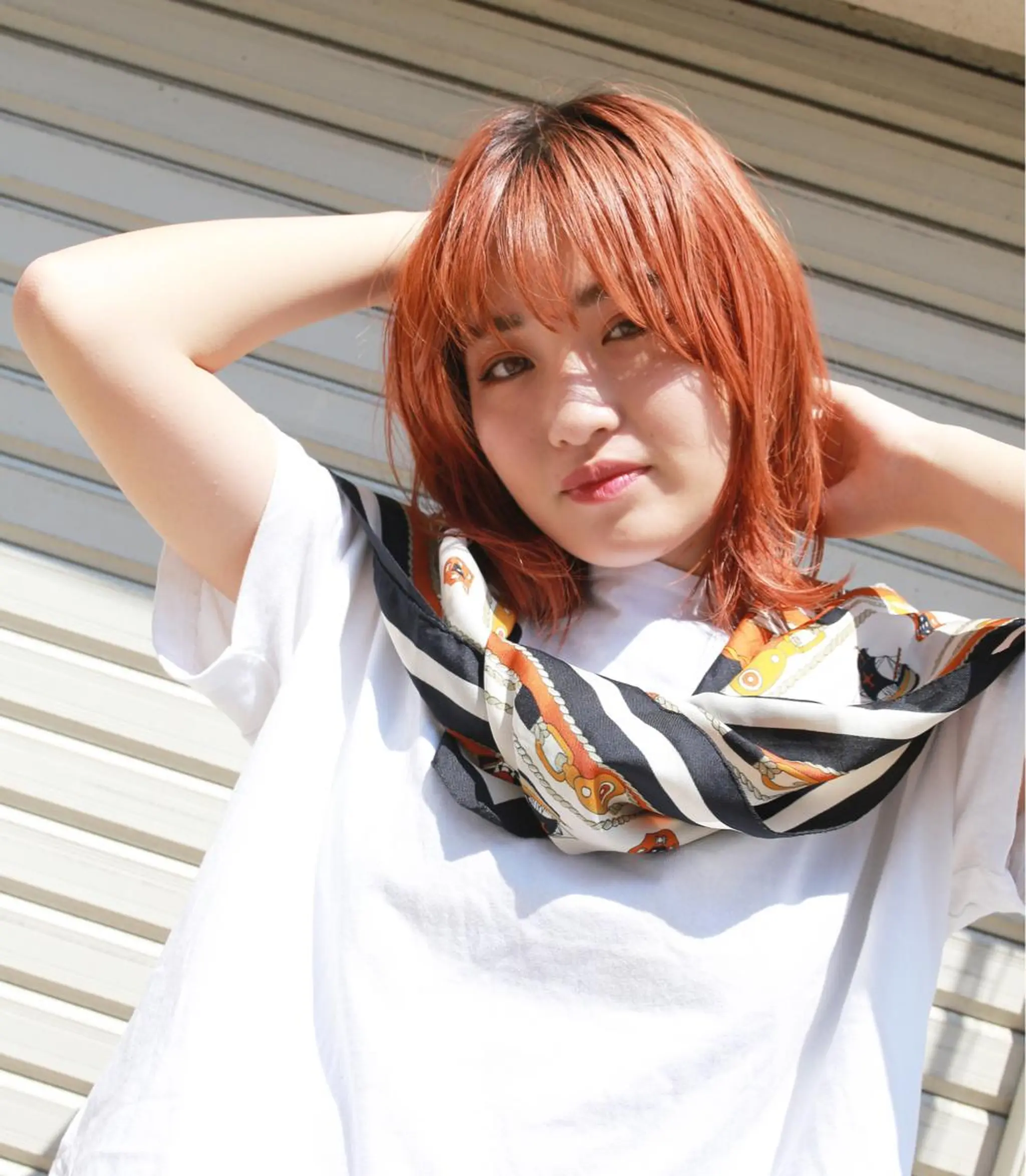 カラー オレンジ ヘアカラー HAZEL所属・大山 茶子のヘアスタイル