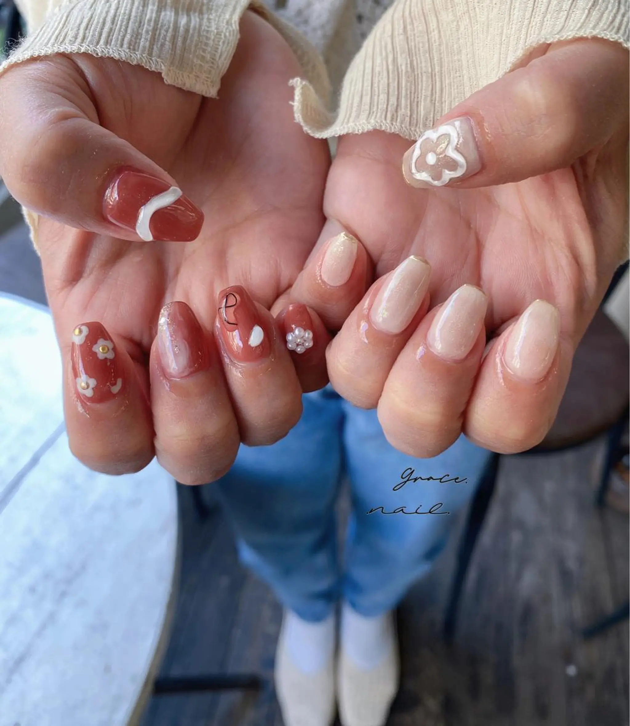 ネイル ハンドネイル ☆*｡Grace Nail｡*☆のネイルデザイン
