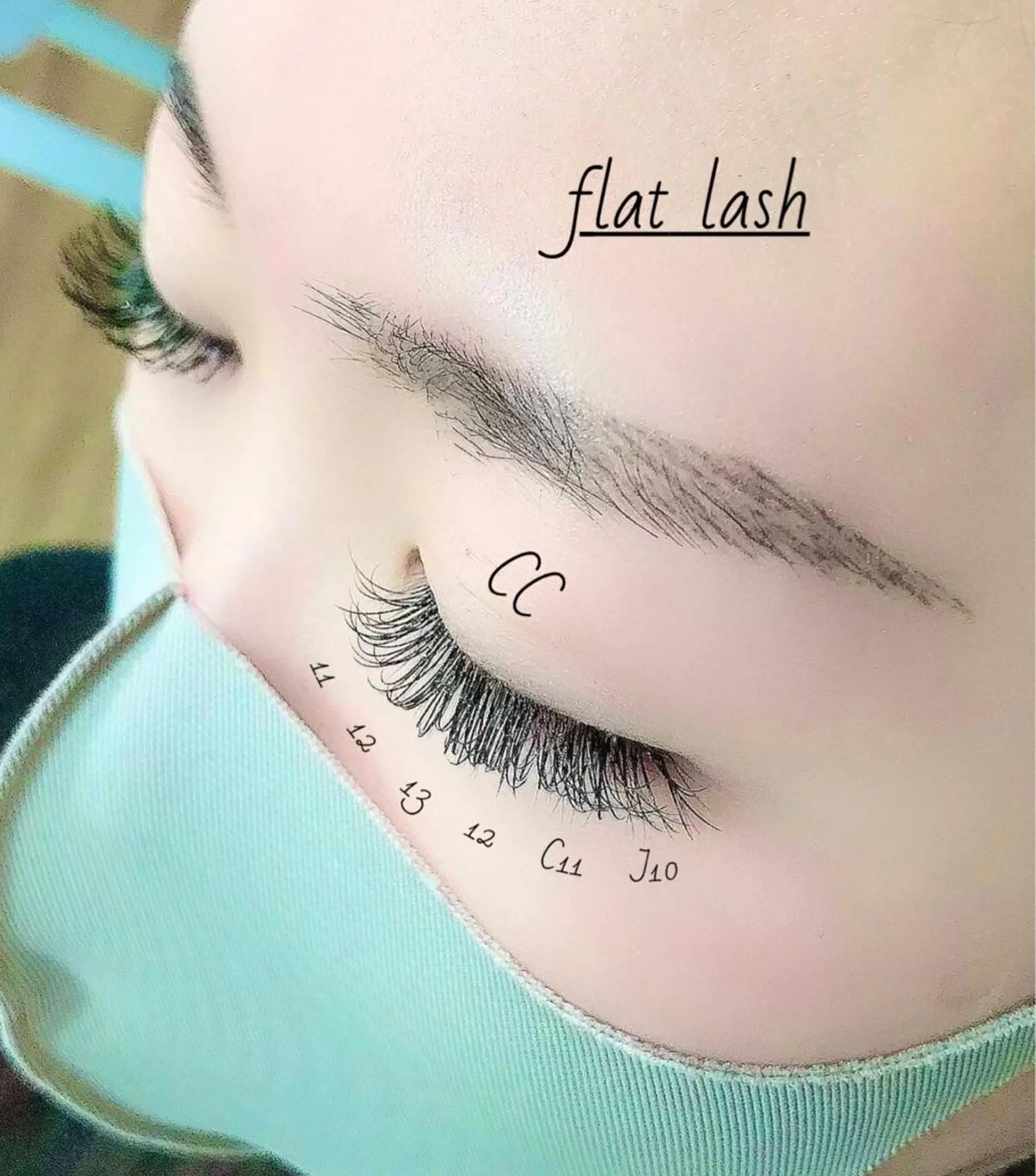 マツエク・マツパ Cカール キュート 目尻長め セクシー eyelash presh yukaのマツエク・マツパデザイン