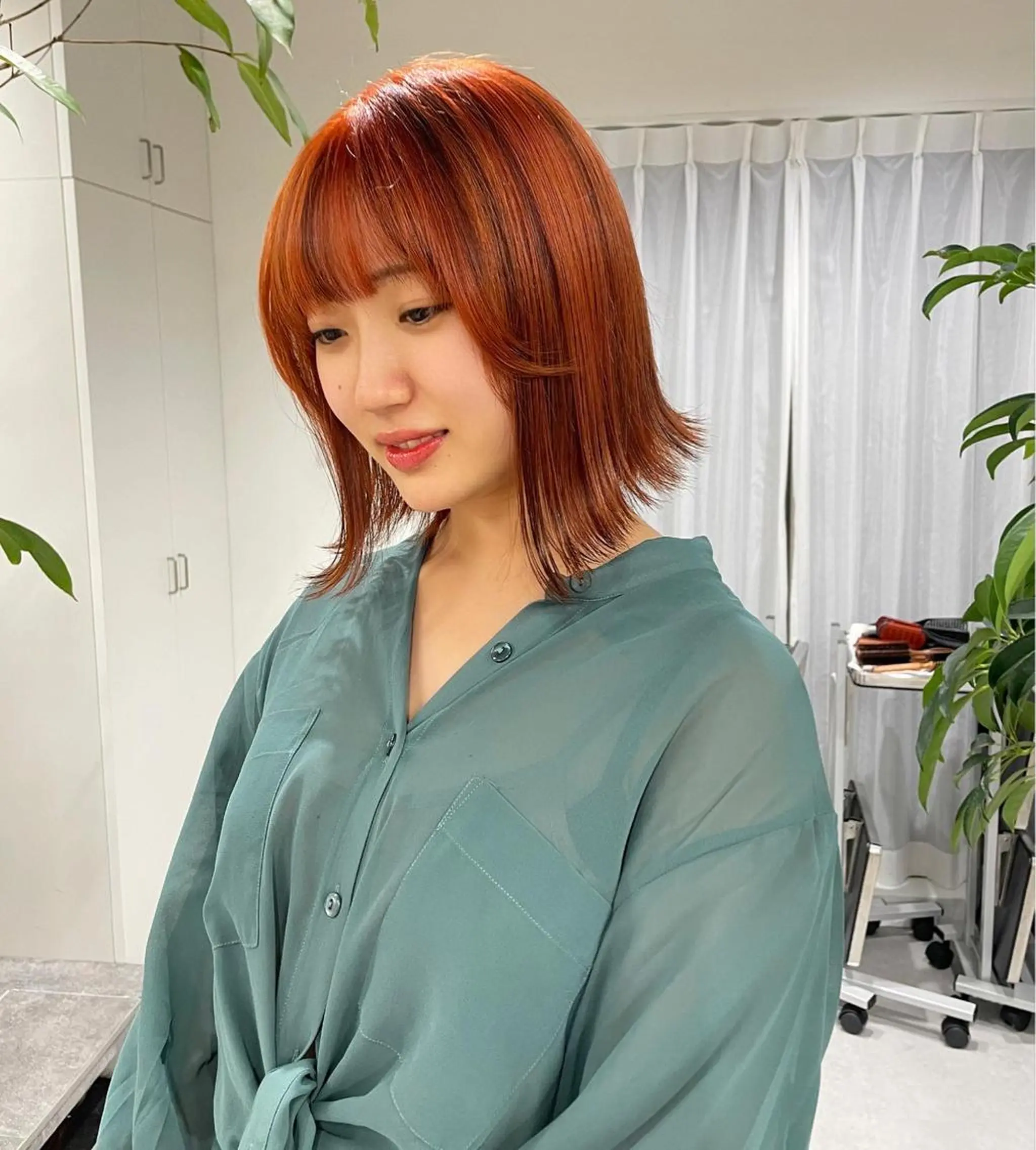 ショート 透明カラー/レイヤー misaki °*のヘアスタイル