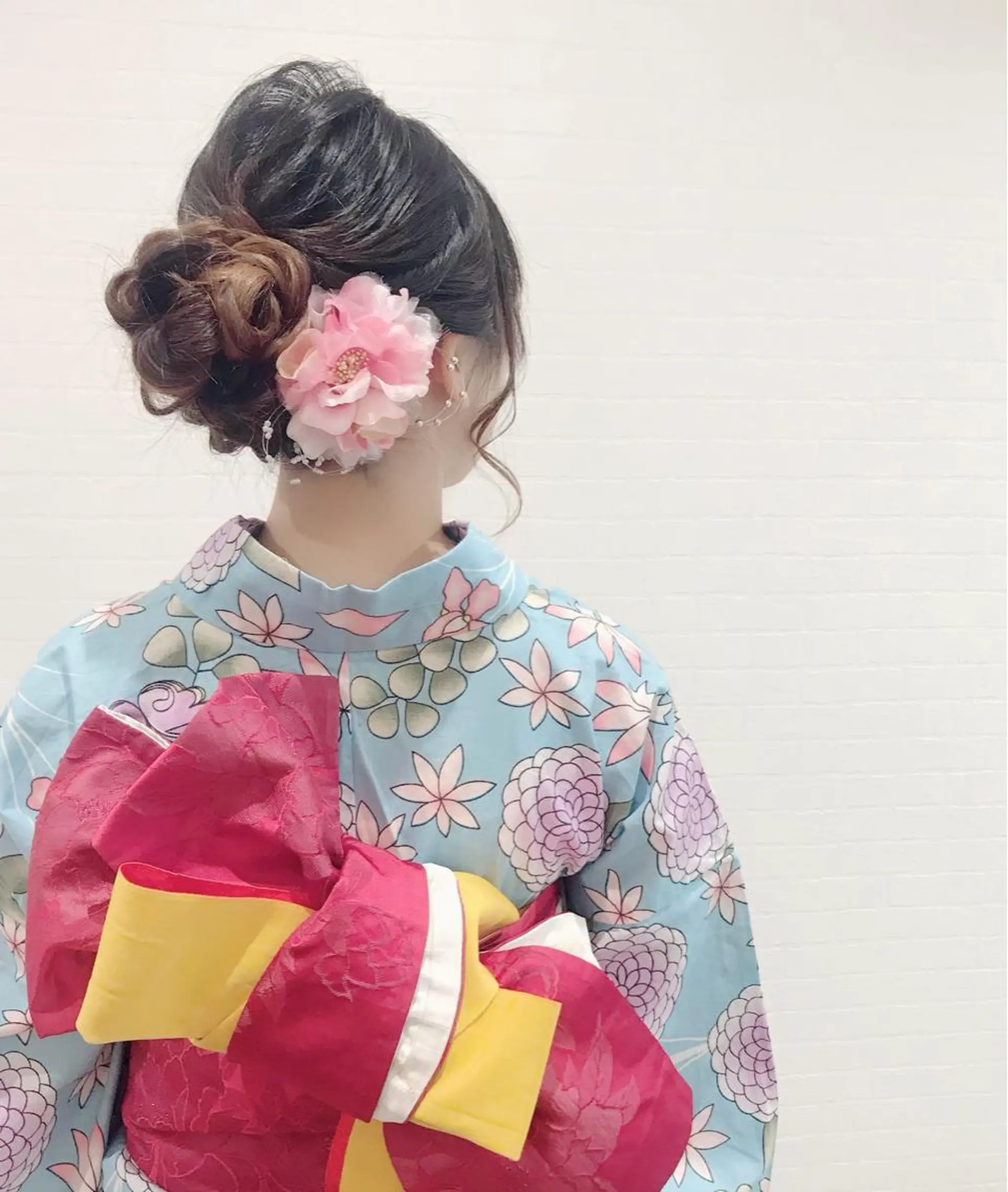 セミロング ヘアアレンジ 浴衣 GRANLUSSO 〜グランルッソ駅前店所属・木口 嘉美のヘアスタイル