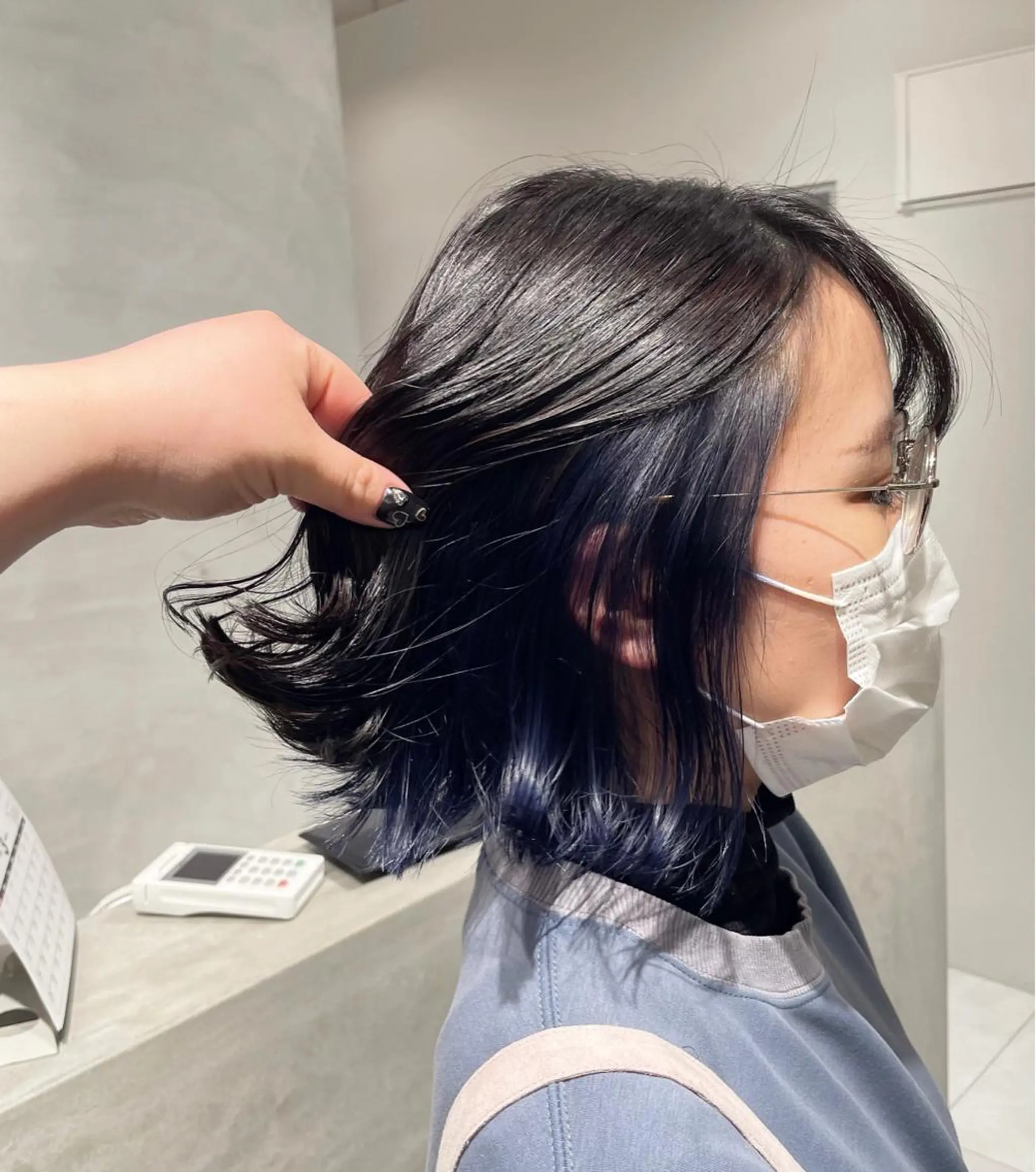 ミディアム カラー ヘアカラー ate.心斎橋 RYUKAのヘアスタイル