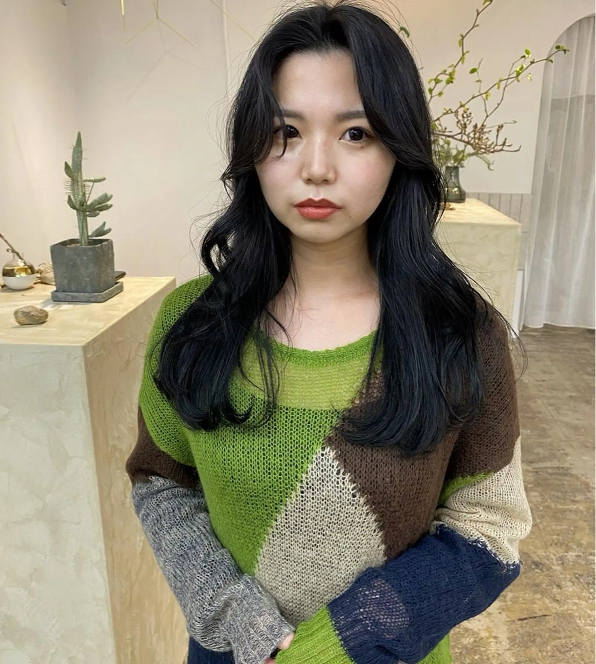 カラー 原 瑞希のヘアスタイル