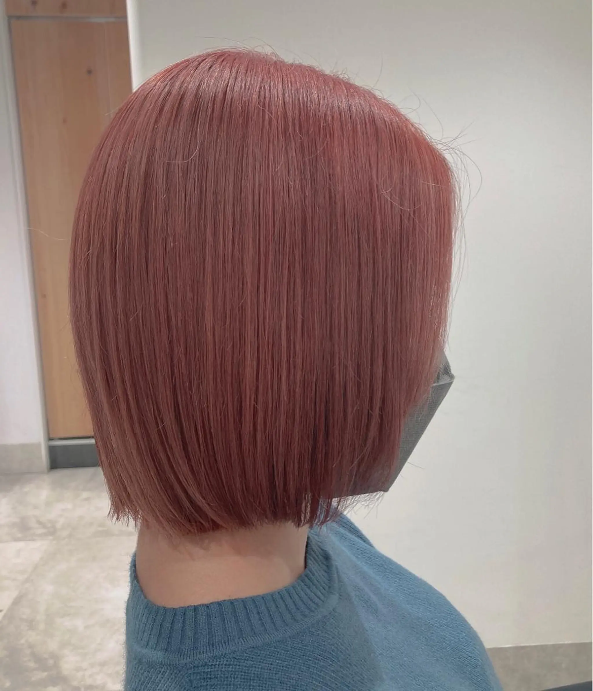 ショート カラー 切りっぱなしボブ ブリーチ ピンクカラー ボブ カット ヘアカラー トリートメント GO TODAY SHAIRE SALON 渋谷モディ所属・スキバサミを使わない カット🌼唯🌼のヘアスタイル