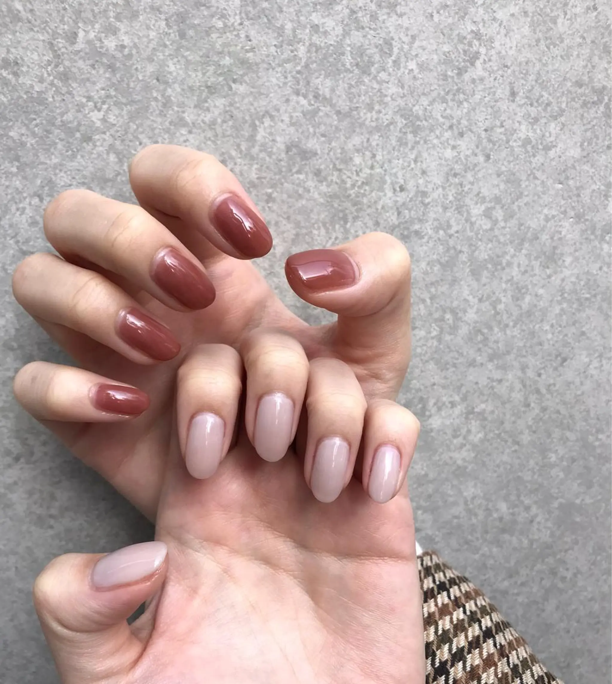 ネイル ジェルネイル ワンカラーネイル ストーンネイル ハンドネイル Soeur ネイリストのネイルデザイン