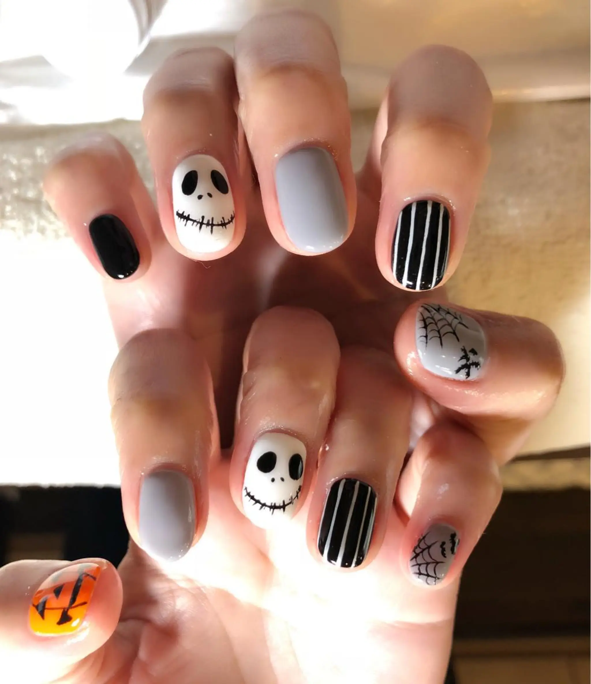 ネイル ハロウィン パラジェル lira nailのネイルデザイン