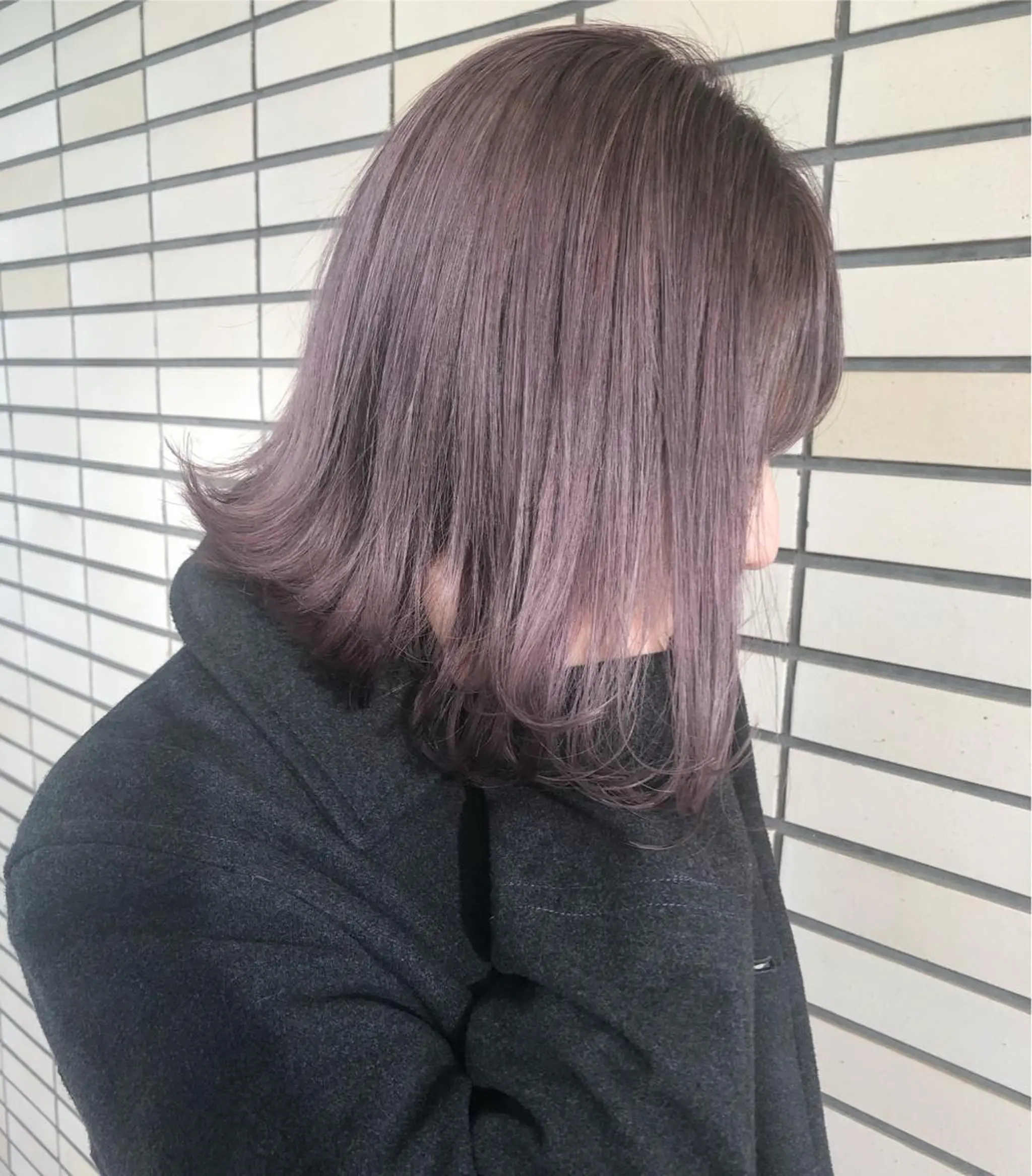 ミディアム カラー ブリーチ ハイトーンカラー ラベンダーカラー カット 2nd所属・🤍2nd🤍田所 美希のヘアスタイル