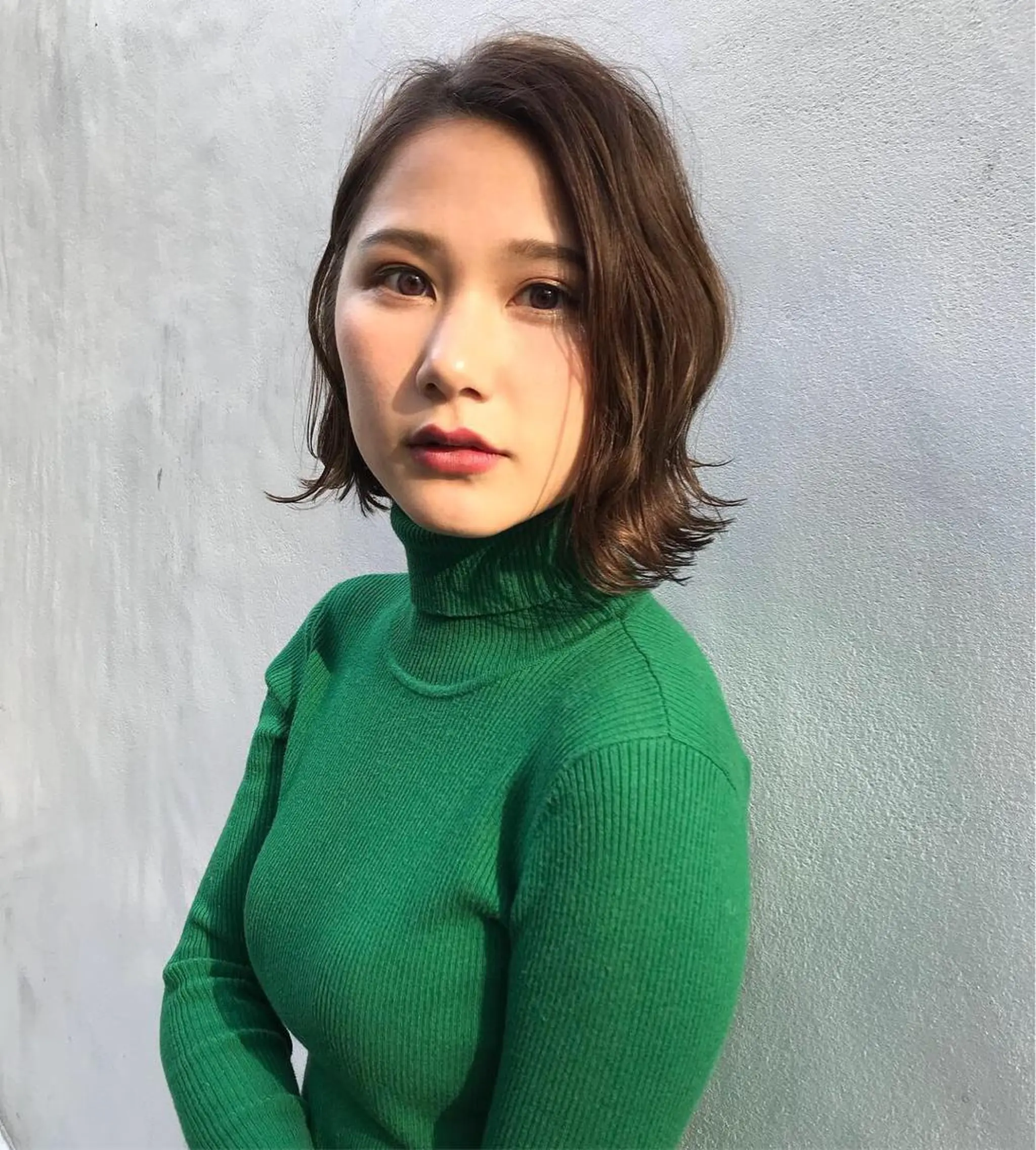 ミディアム カラー 寺山 佳貴のヘアスタイル