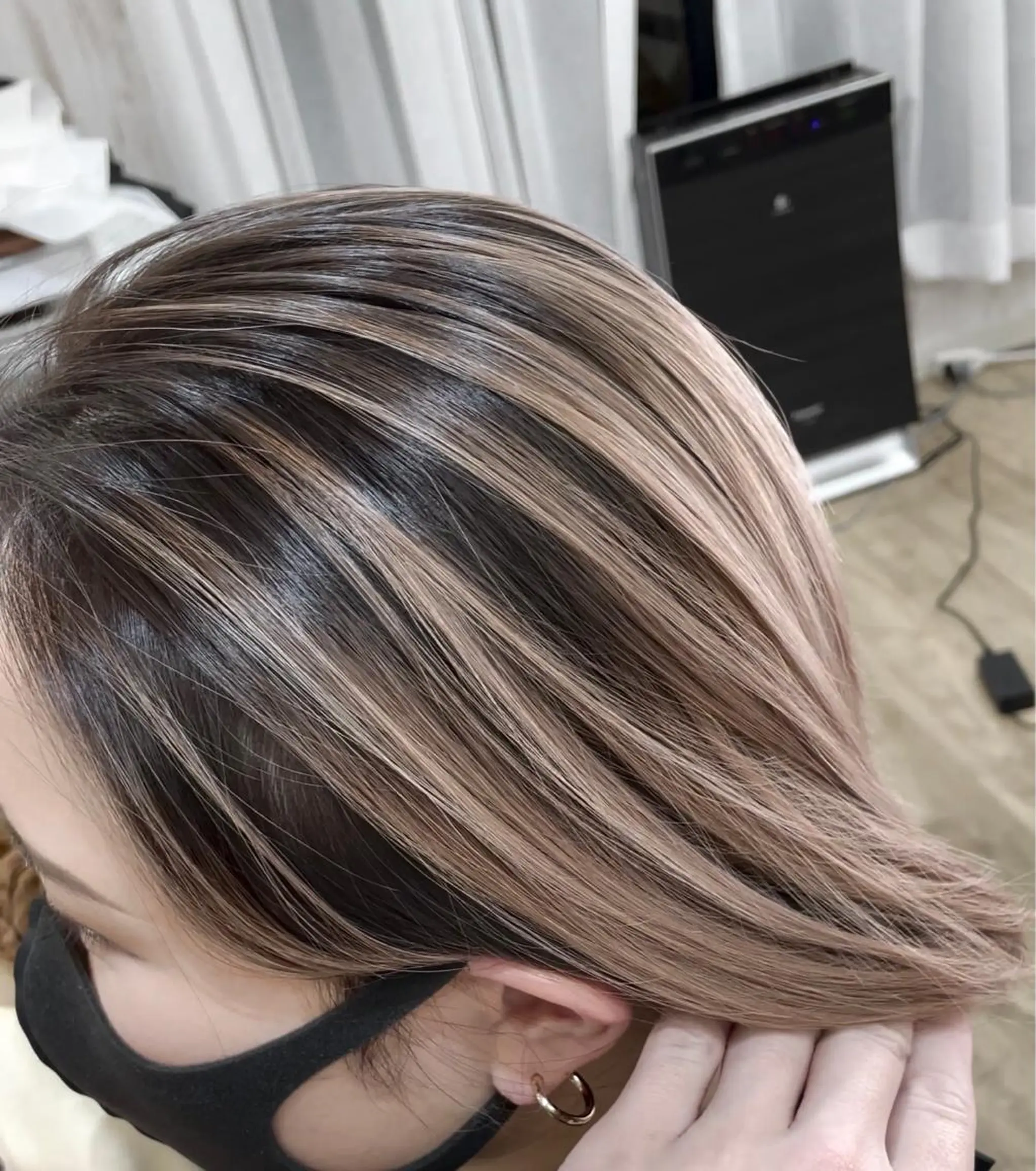 セミロング カラー プライベートサロン LyoN/RYOTAのヘアスタイル