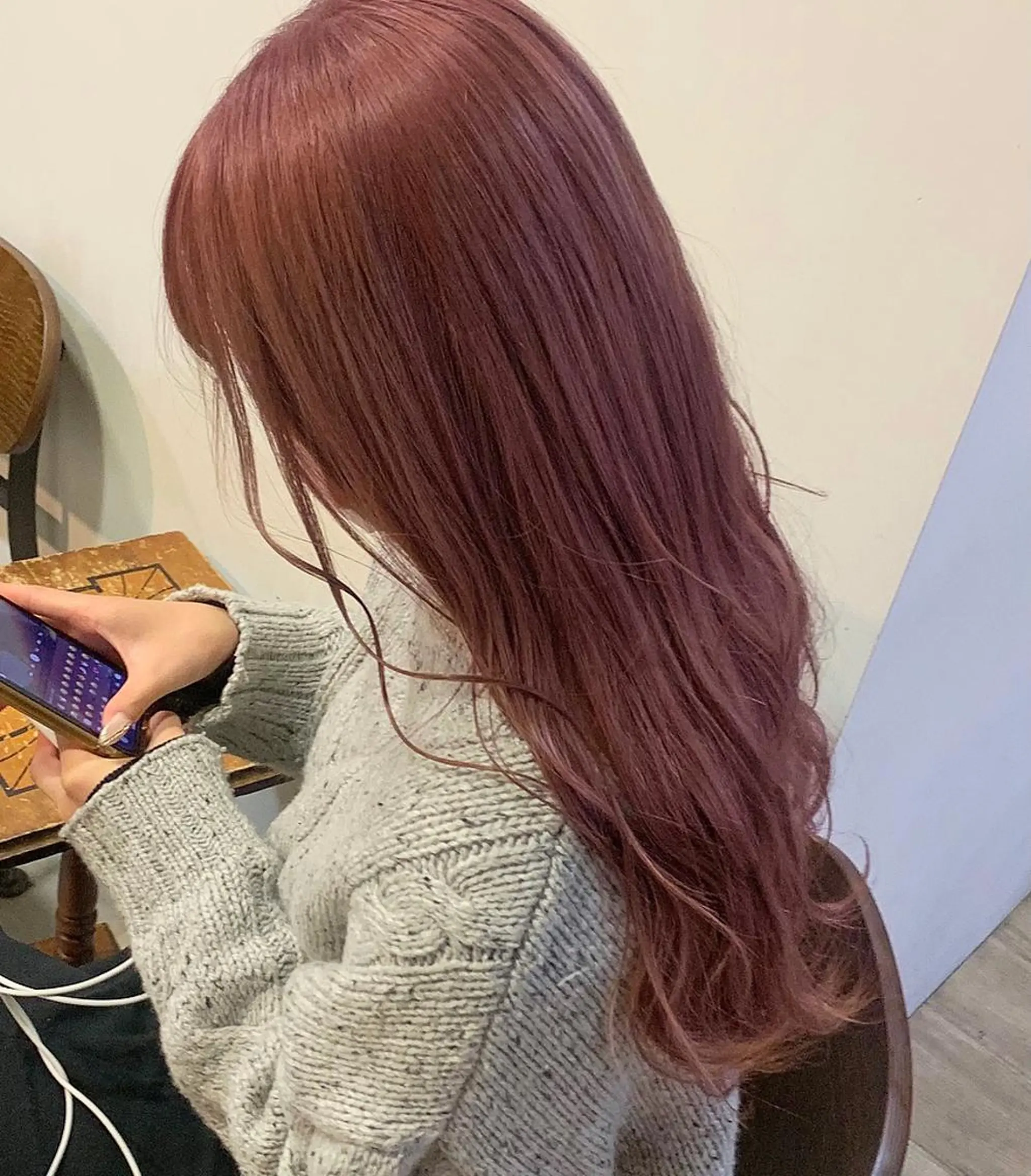 ロング カラー ヘアカラー トリートメント 暖色/まろベージュ/ シカタユウカのヘアスタイル