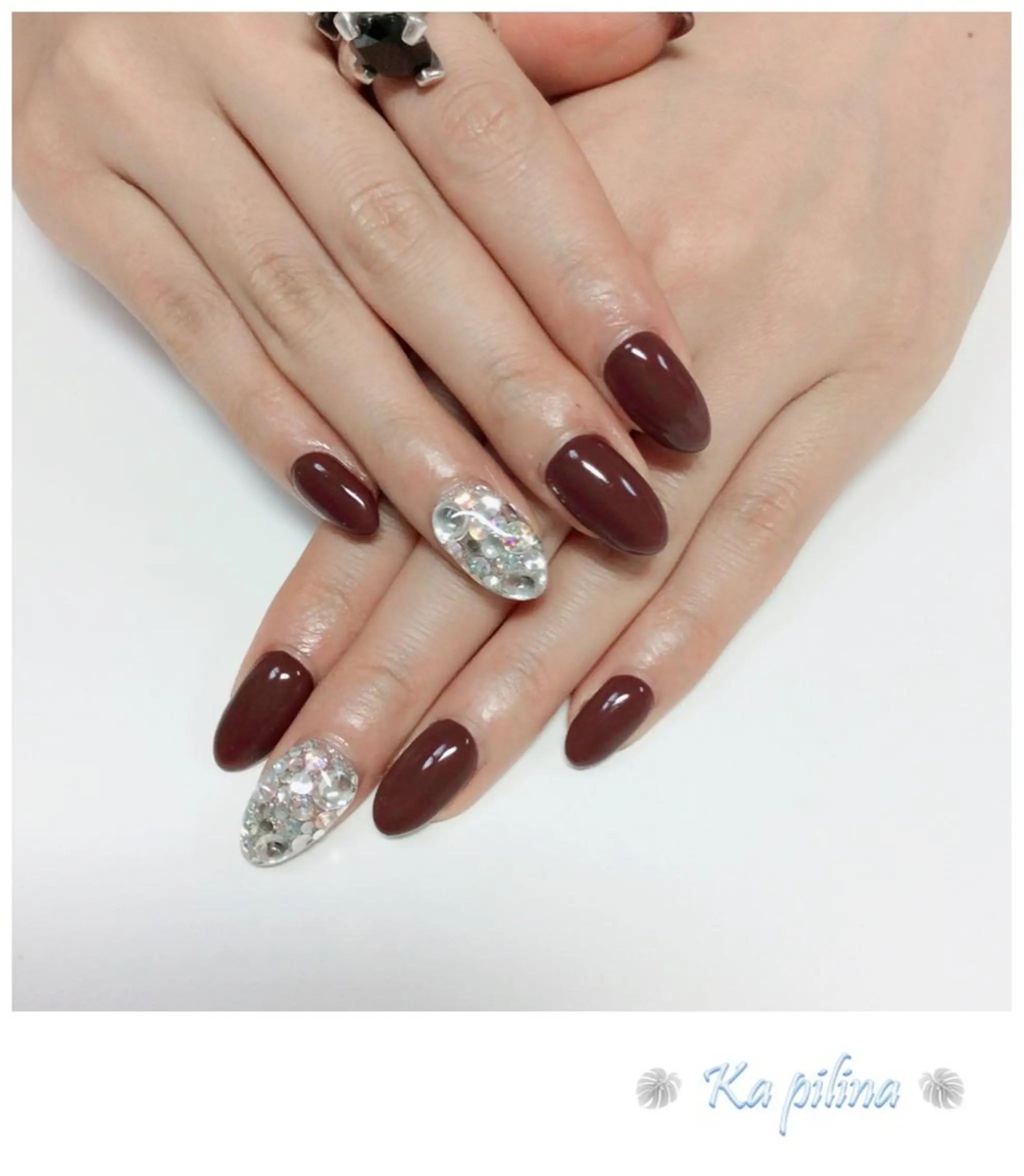 ネイル 赤色 シンプルネイル Nail salon Ka pilinaのネイルデザイン