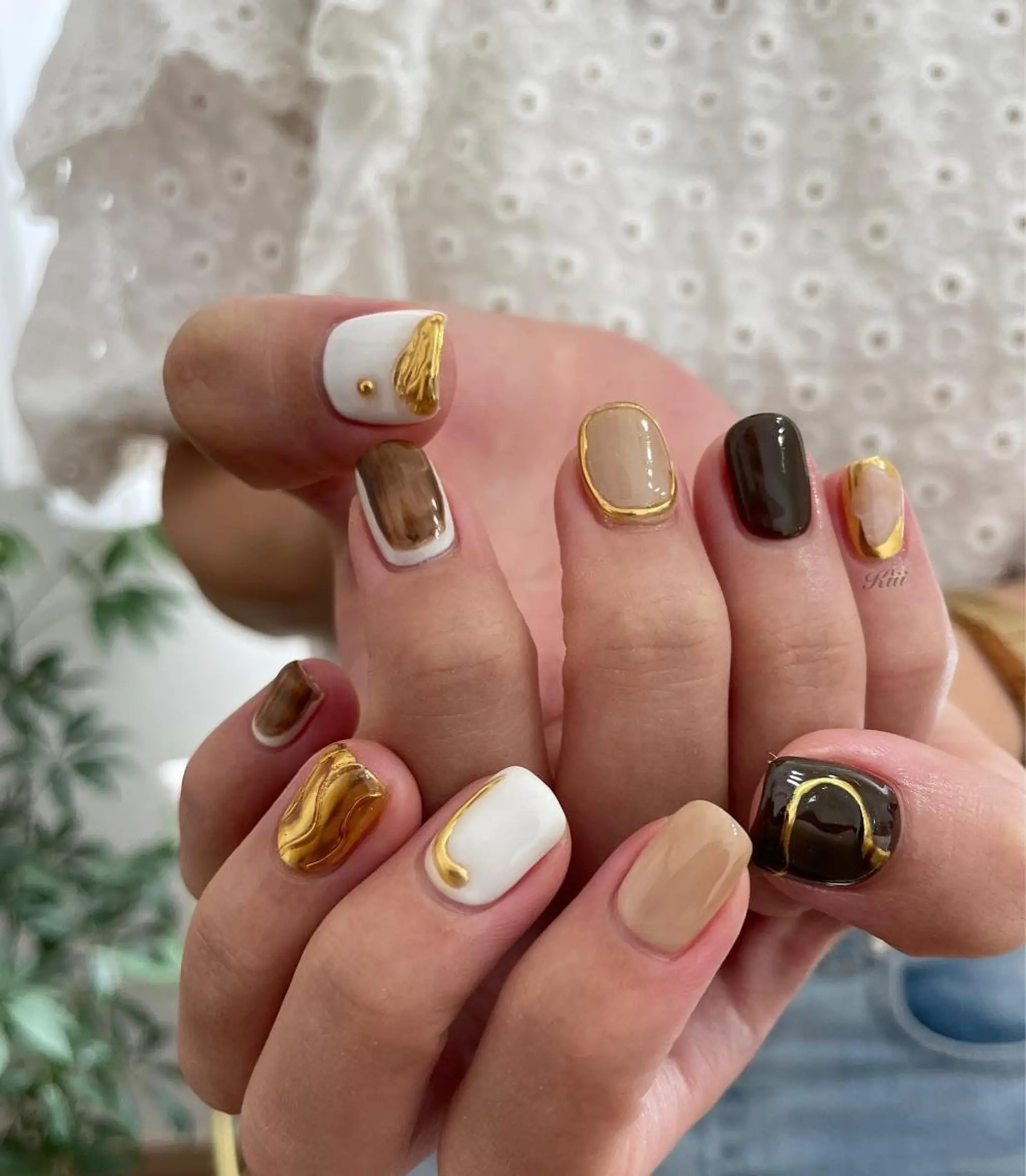 ネイル ハンドネイル フットネイル kiii.__ ✴︎*のネイルデザイン