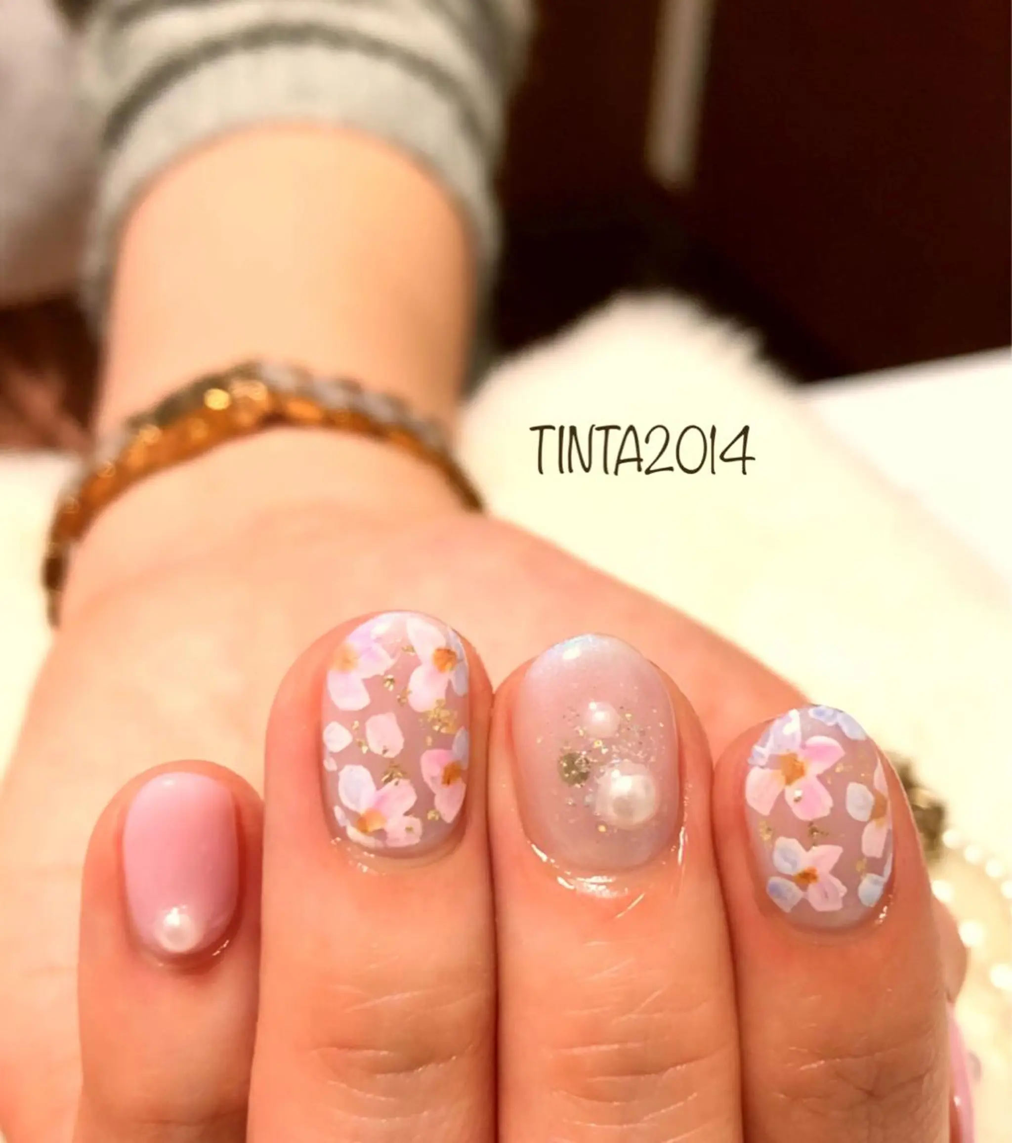 ネイル フラワーネイル ネイルサロン ティンタ所属・馬場 典子のネイルデザイン