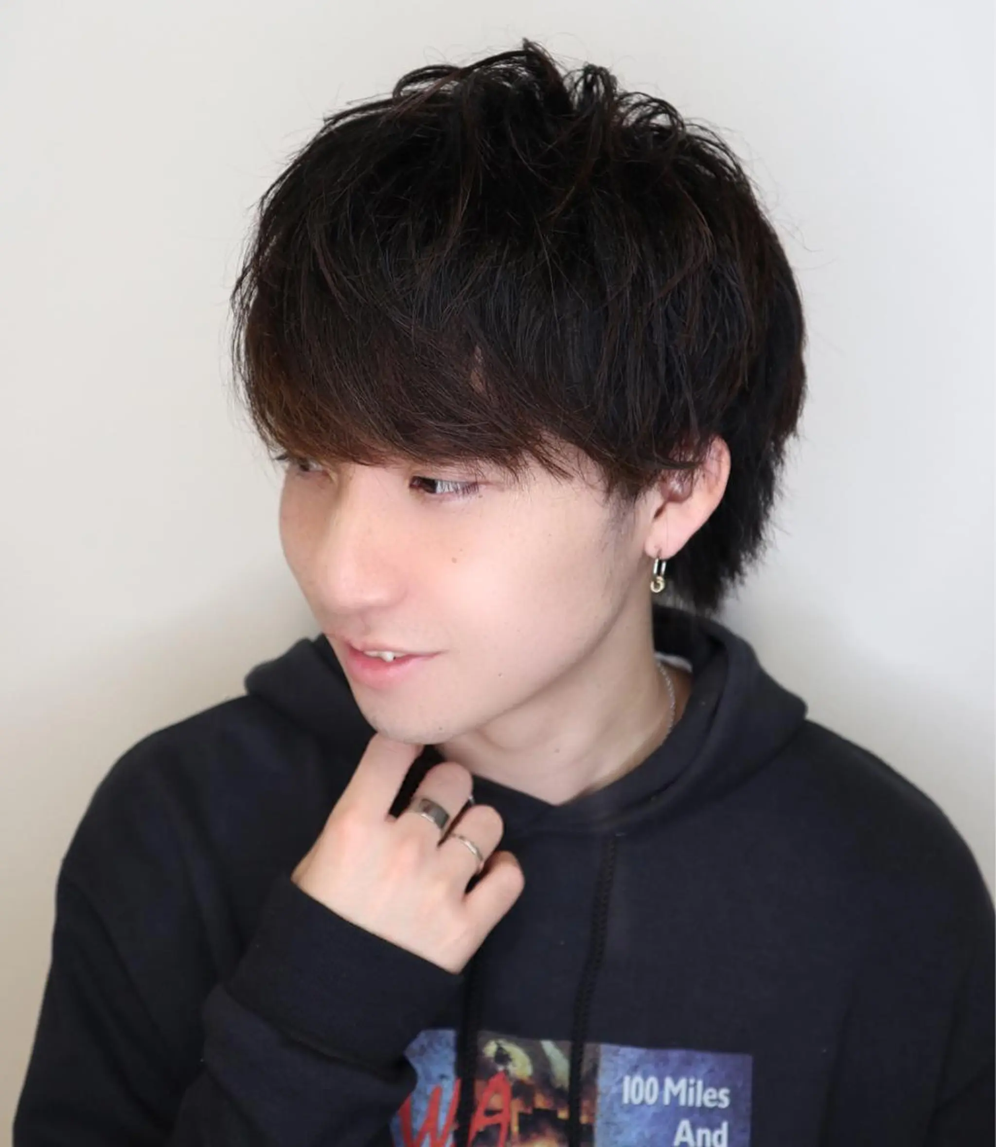 ショート カラー メンズ メンズウルフカット ウルフカット 柳澤 和也のヘアスタイル