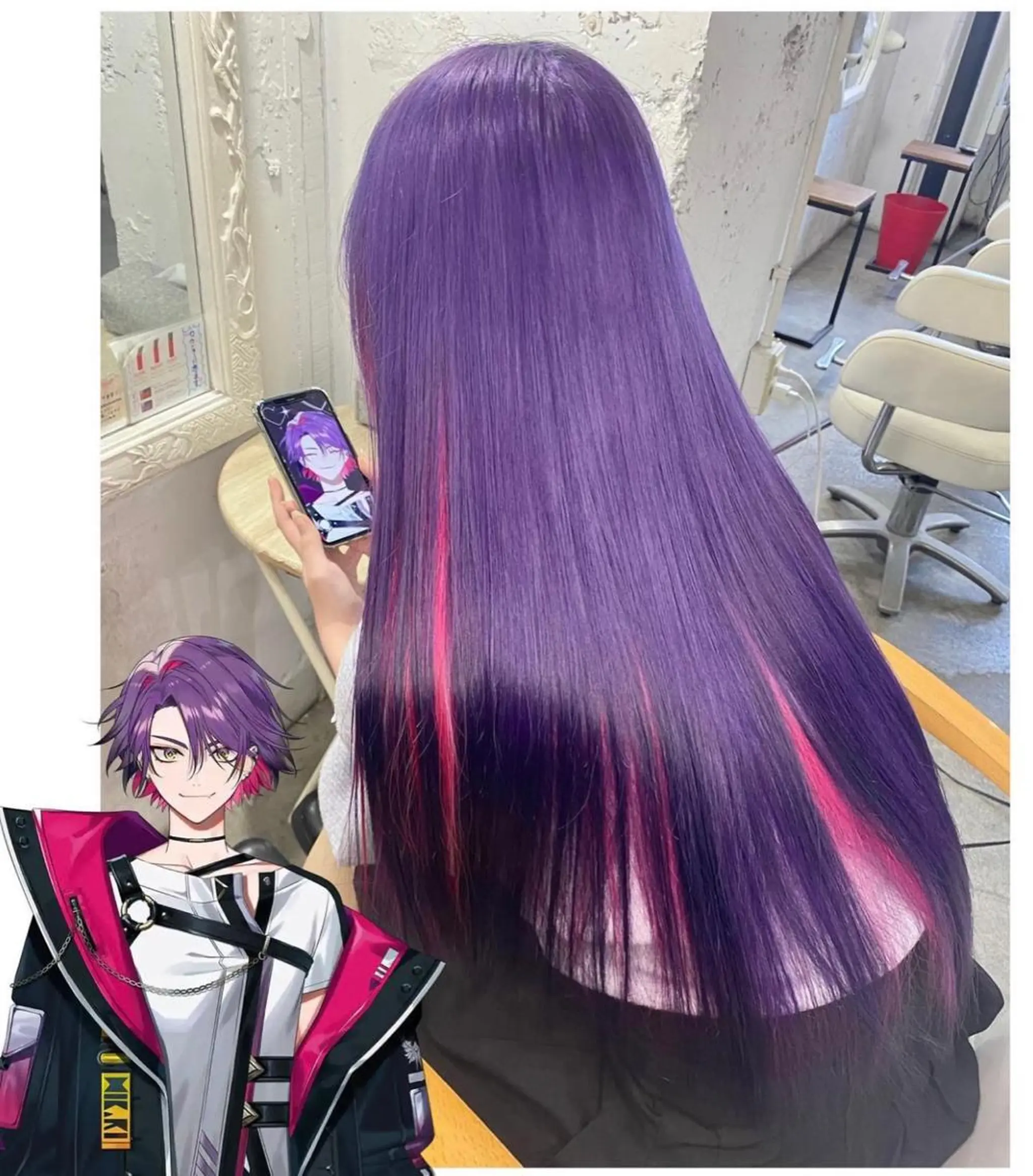 ロング カラー ブリーチ GARU-ガル-所属・TSUNO🦖 派手髪/オタク美容師のヘアスタイル