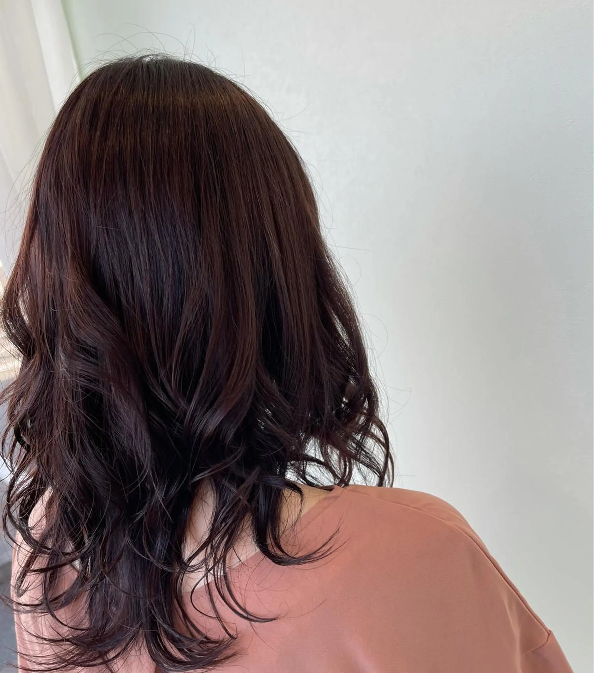 セミロング カラー ブリーチ ブリーチなしカラー パープルカラー 🍏👑針生 愛佳👑🍏のヘアスタイル