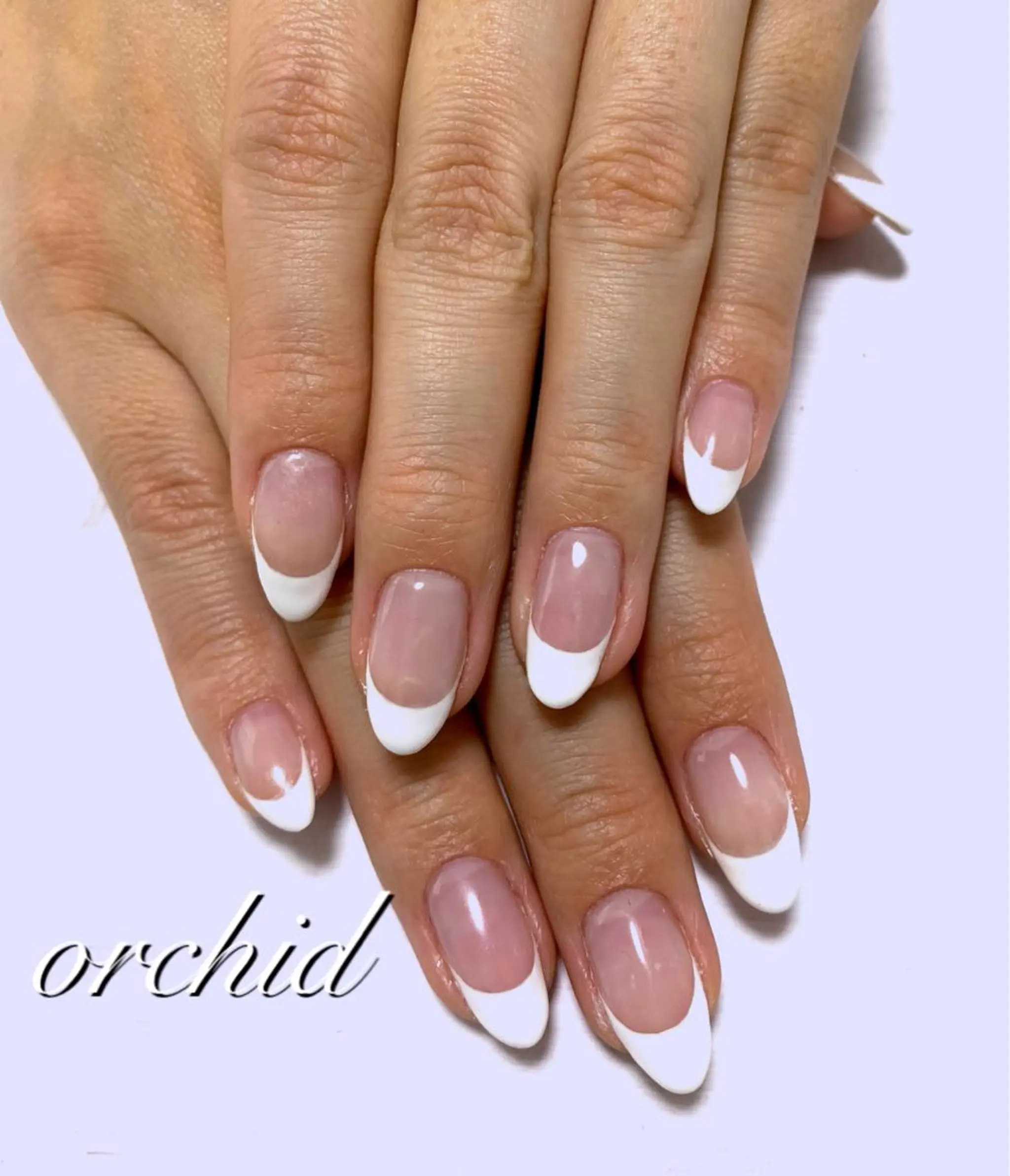 ネイル フレンチネイル orchid ♡オーキッドのネイルデザイン