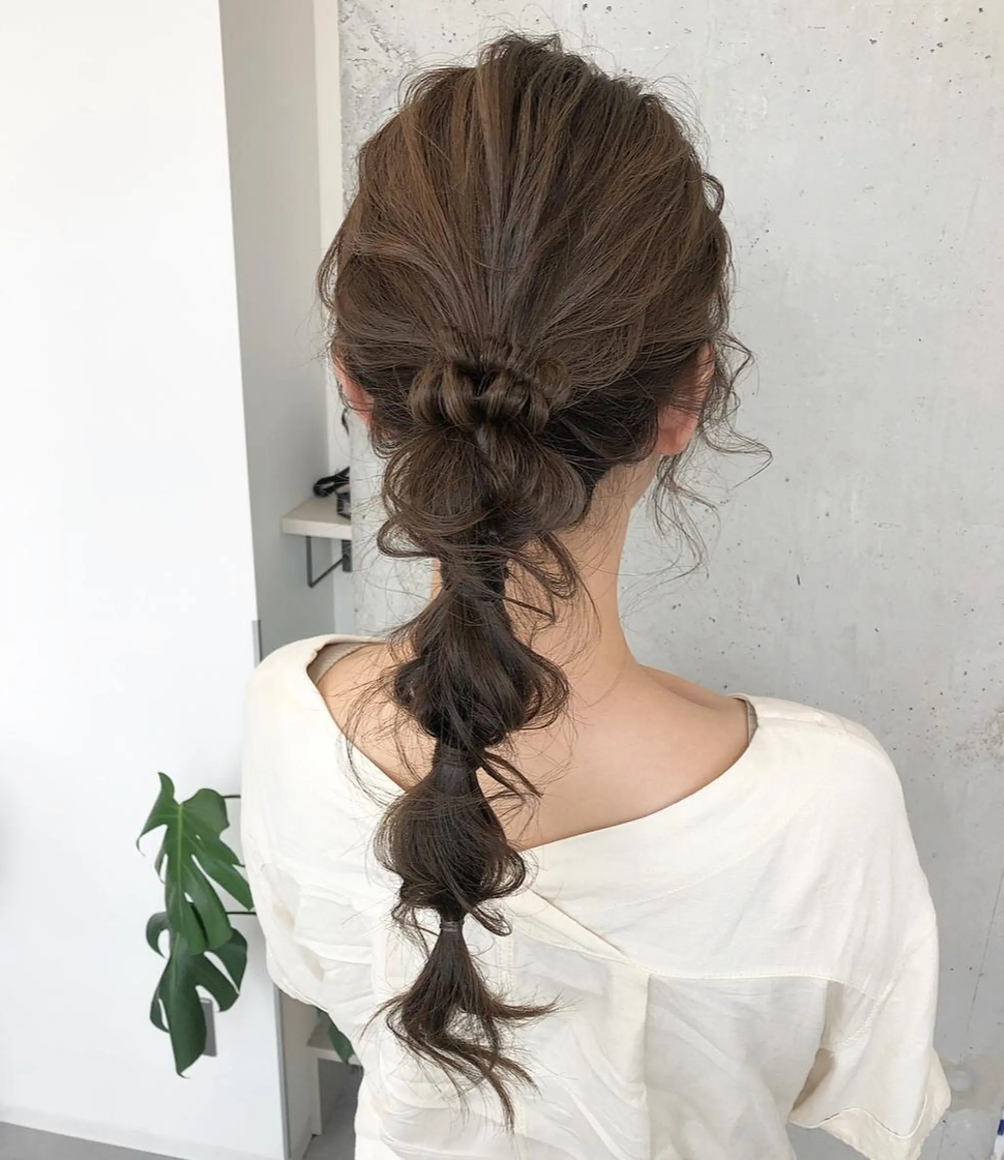 セミロング カラー ヘアアレンジ 玉ねぎヘアー autre所属・大久保 ひでなりのヘアスタイル