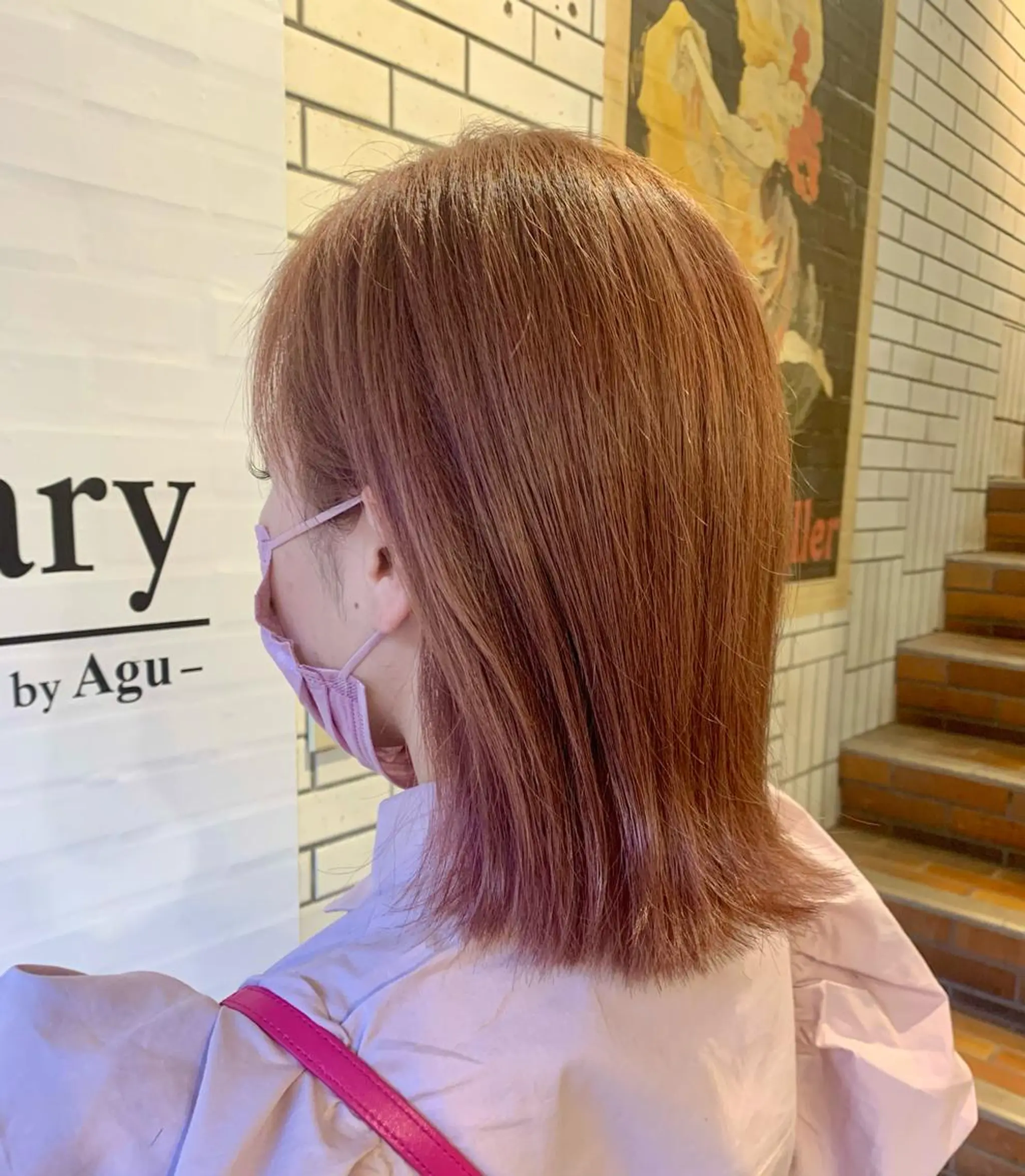ミディアム カラー ベージュカラー ピンクカラー ピンクベージュ クオルシアカラー 年内期間限定 🫧まゆ🫧のヘアスタイル