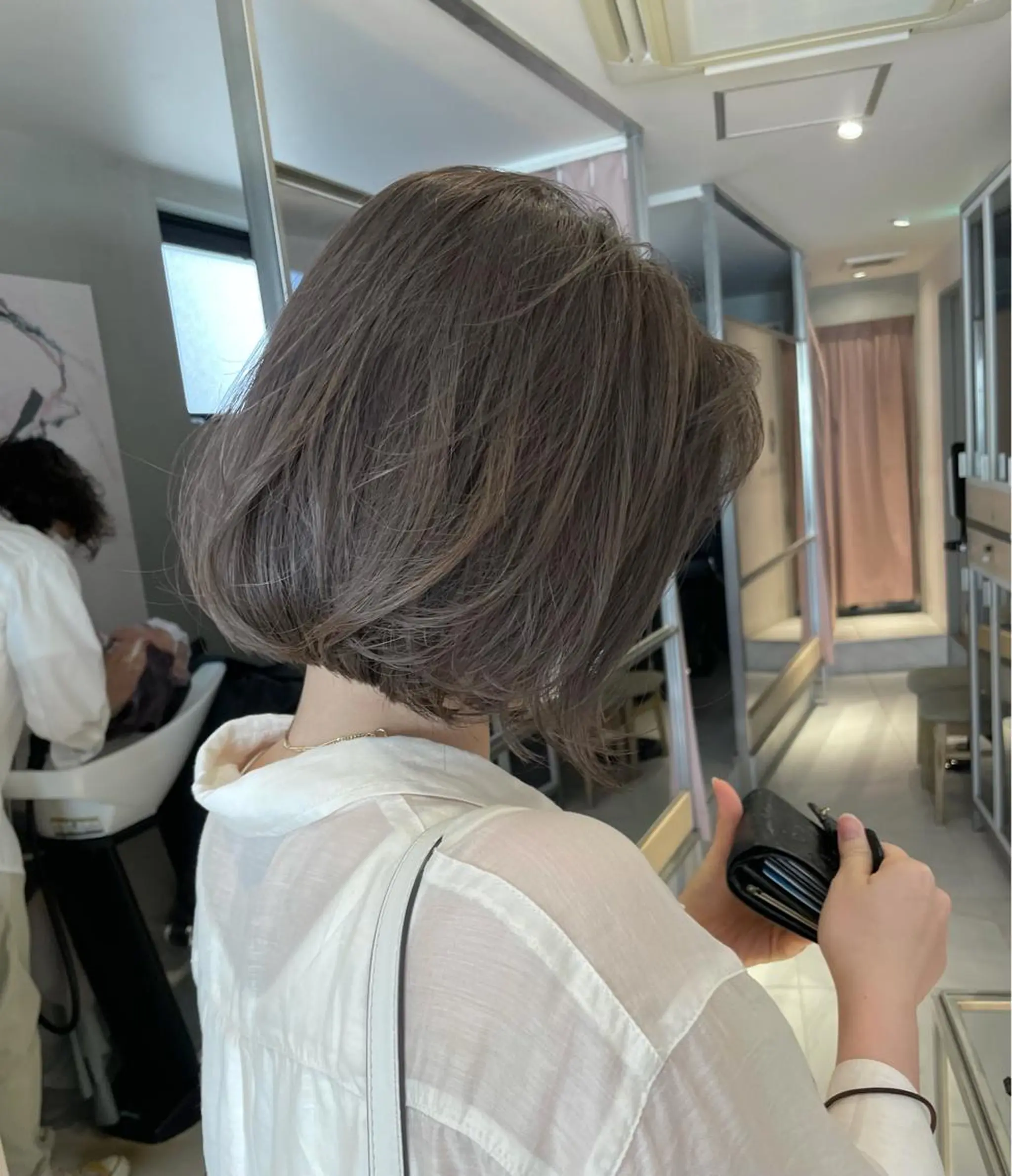 ミディアム カラー カット ヘアカラー トリートメント ヘッドスパ 柔らか透け感カラー 🌿ムロヤリョウスケのヘアスタイル