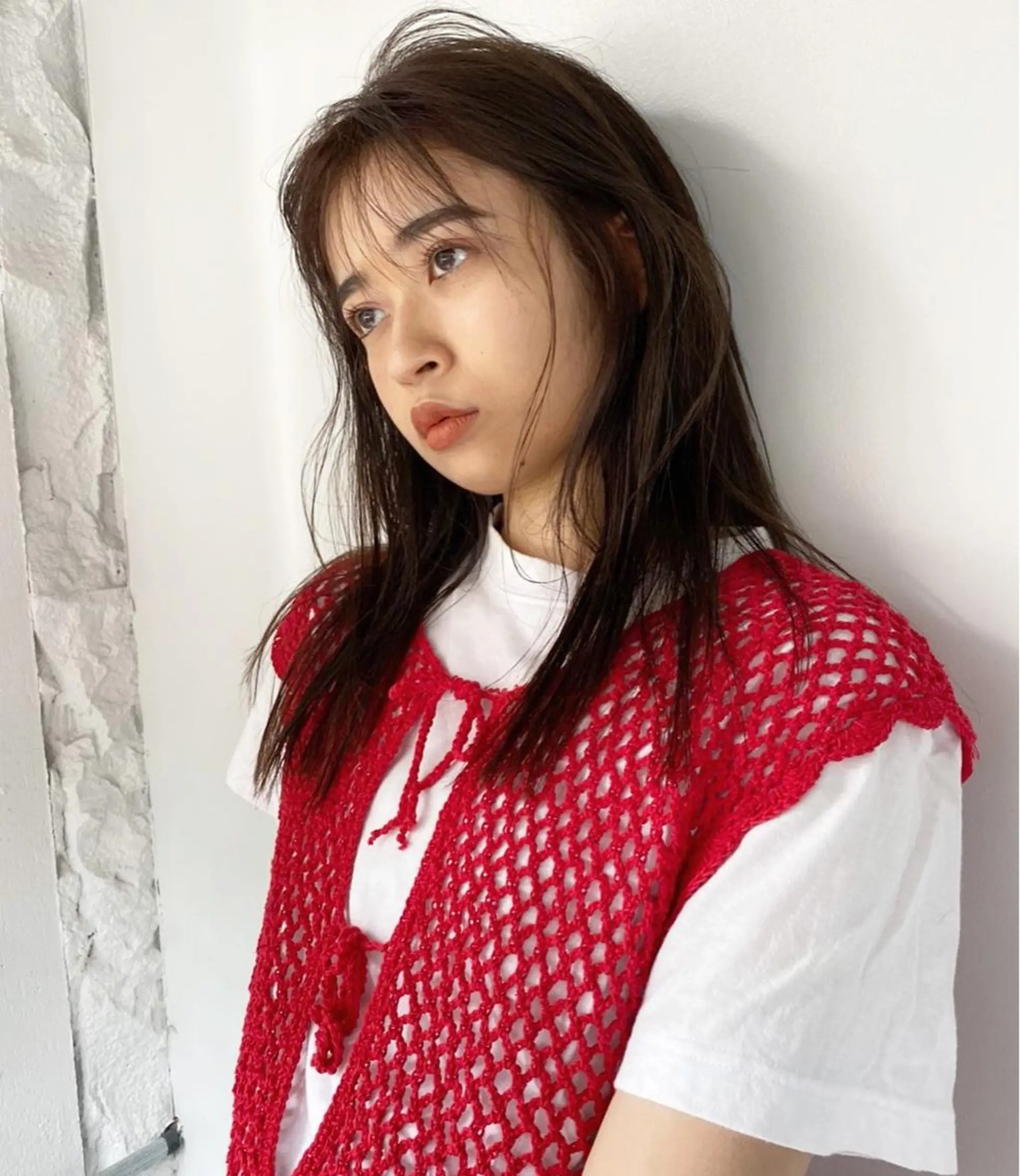 セミロング カラー ブラウンカラー ヘッドスパ iet.所属・ウルフ/ボブ/耳ツボ ジュエリー◎ricoのヘアスタイル