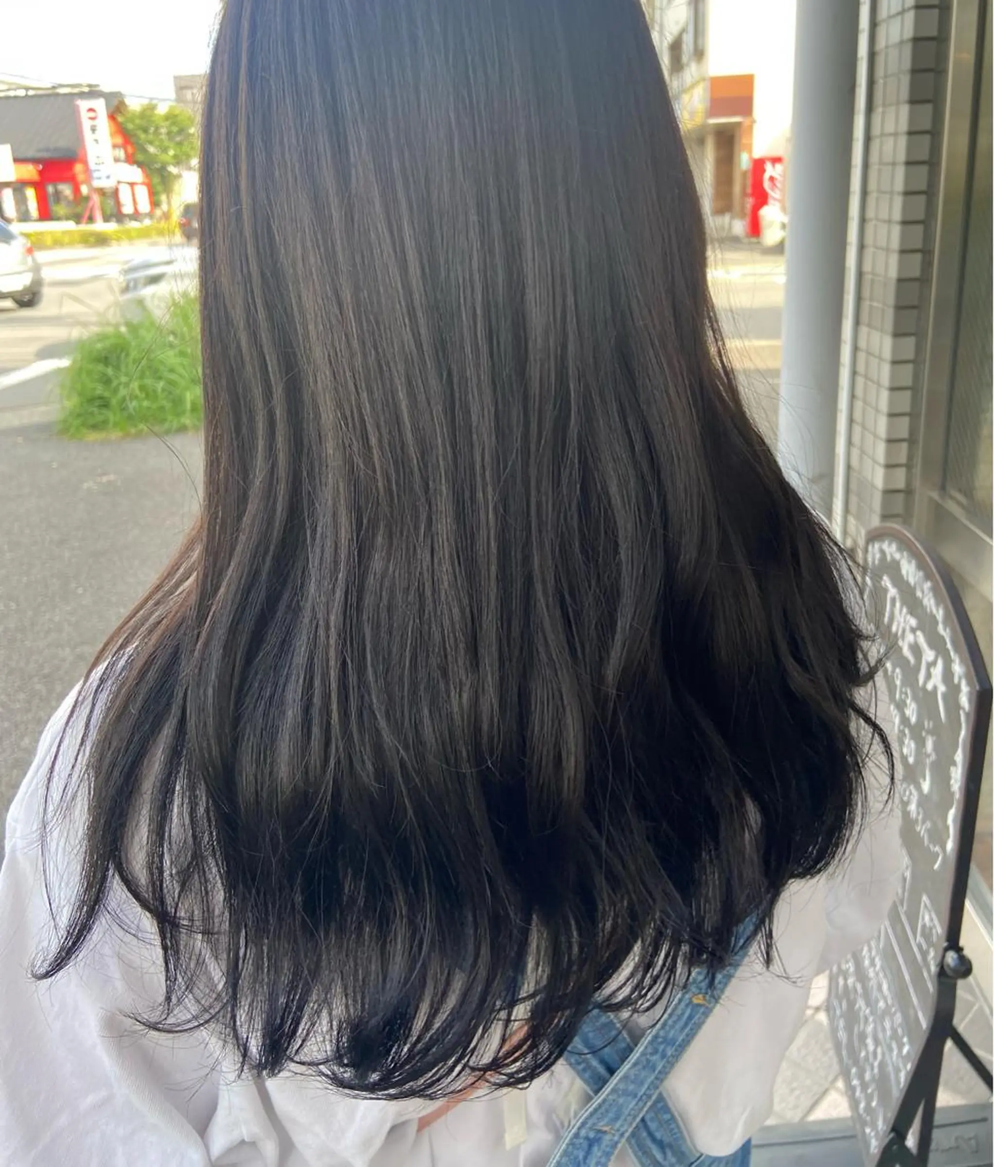 ロング カラー ヘアカラー ハラダ ヒナミのヘアスタイル