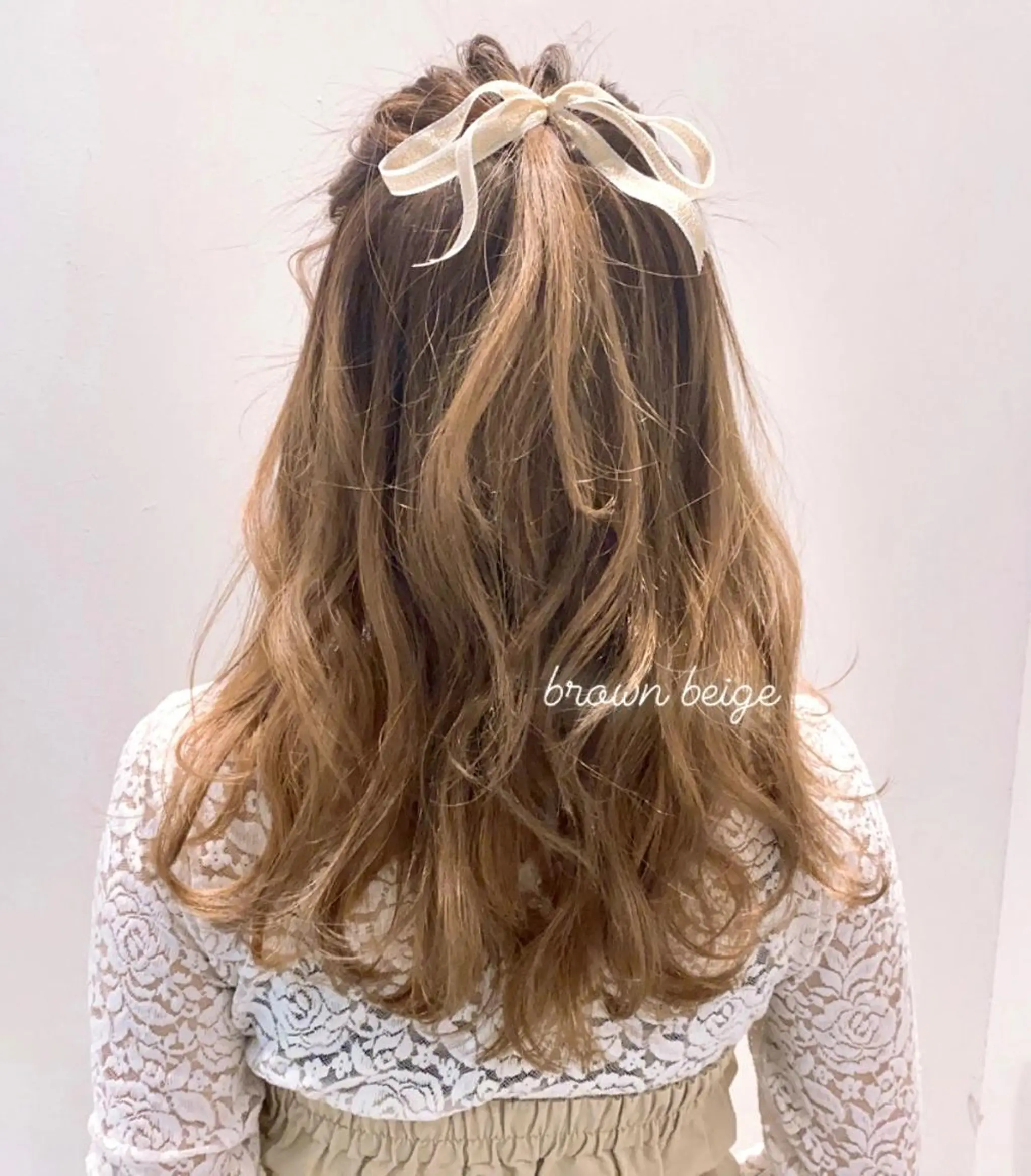ロング カラー ヘアセット 博多美容室♡ 髪質改善/艶カラーのヘアスタイル