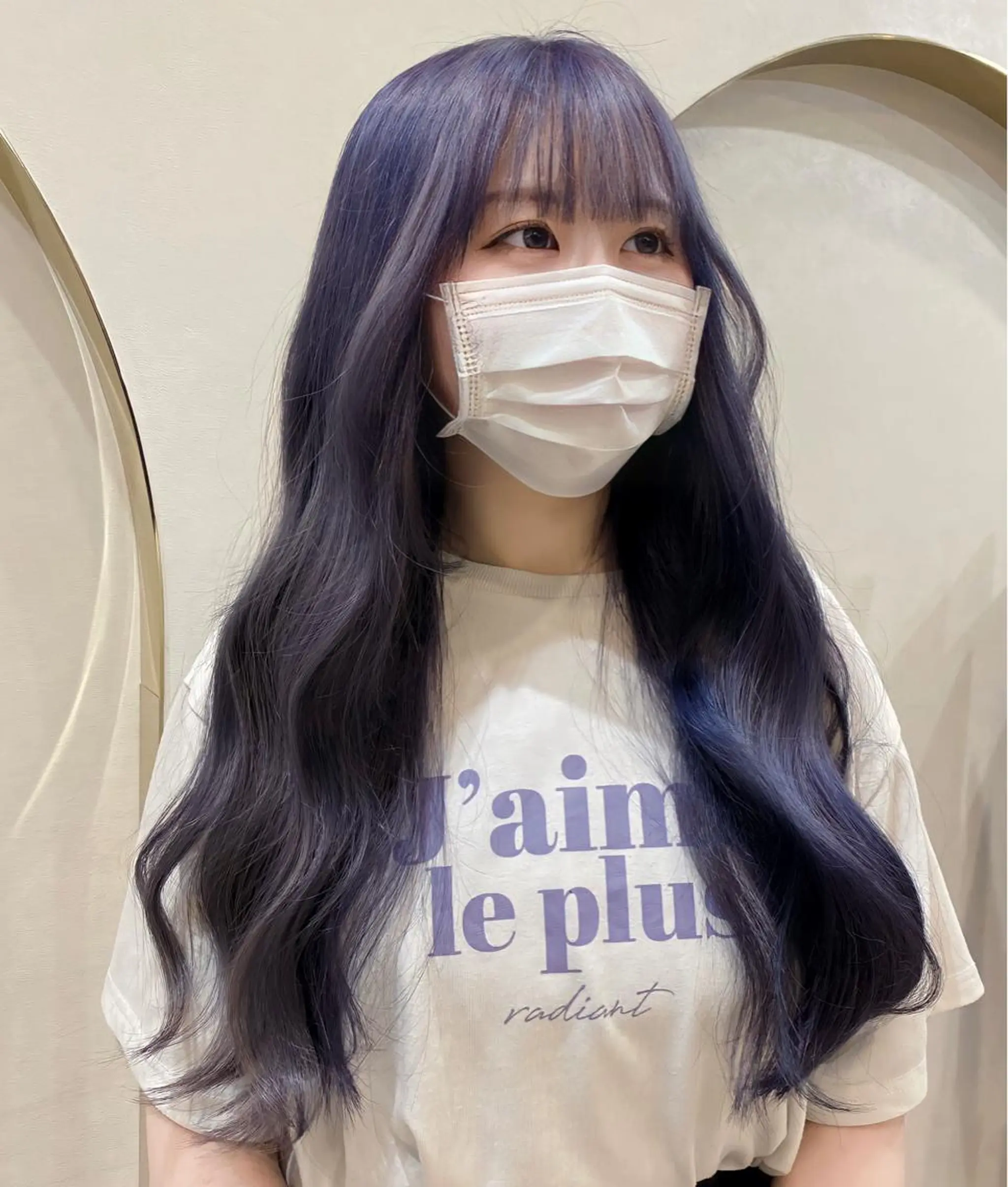 ロング カラー ヘアカラー トリートメント 大阪ヘアカラー ブリーチmarinaのヘアスタイル