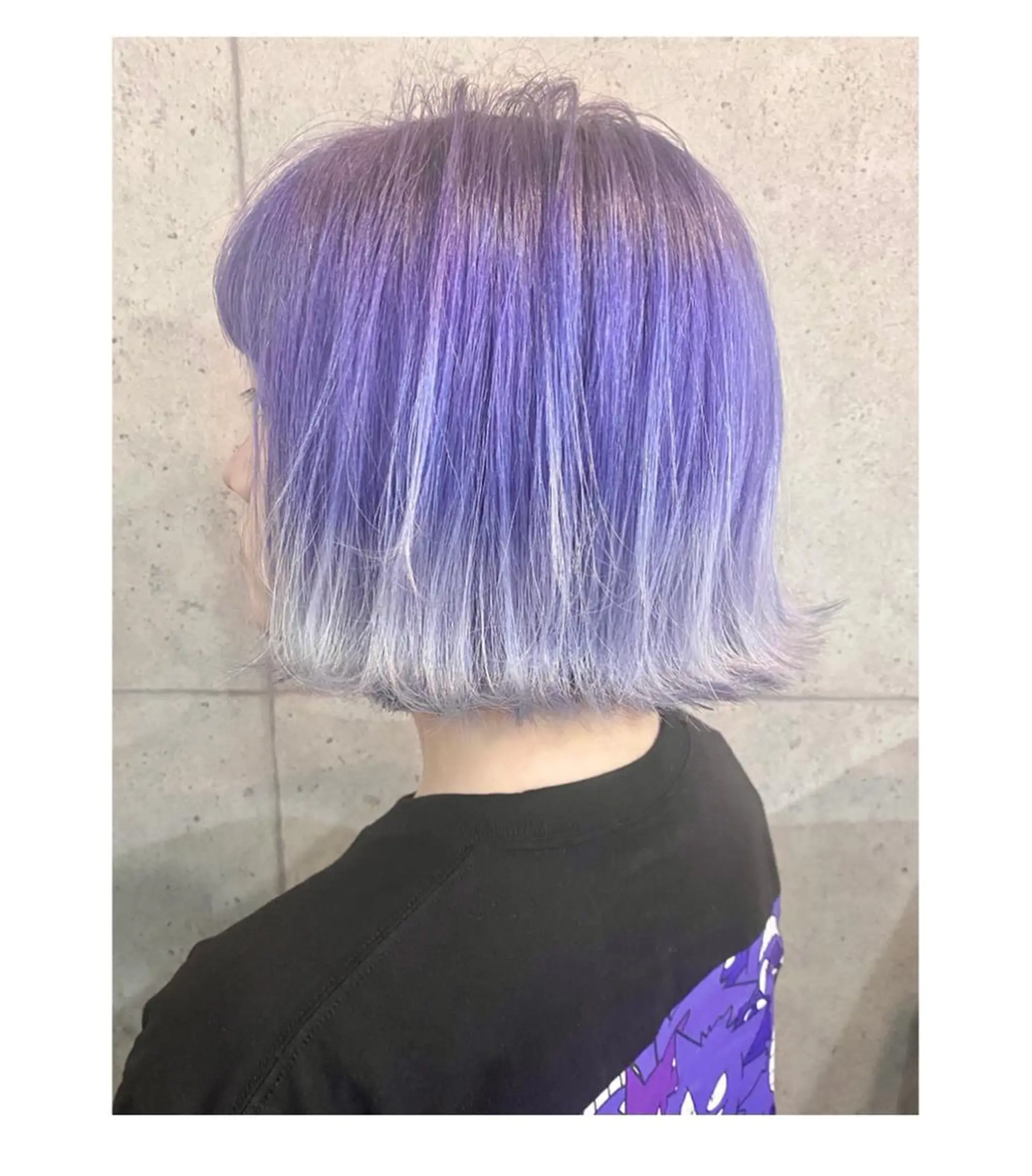 ショート カラー ブルーカラー ブルーパープル パープルカラー カット ヘアカラー GARU-ガル-所属・TSUNO🦖 派手髪/オタク美容師のヘアスタイル