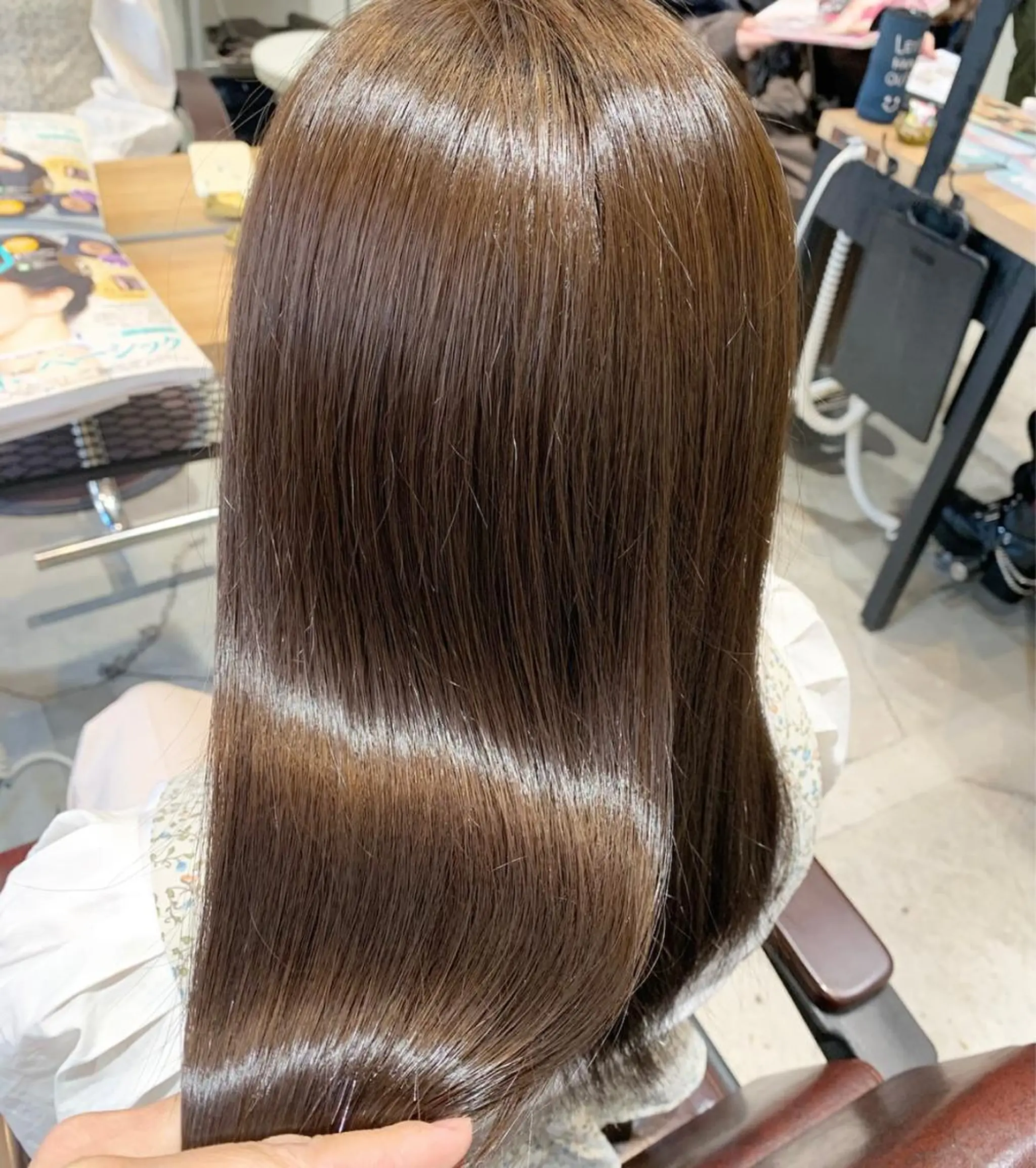 ミディアム カラー ヘアアレンジ カット ヘアカラー 縮毛矯正 🎀髪質改善/透明感 カラー🎀reikaのヘアスタイル