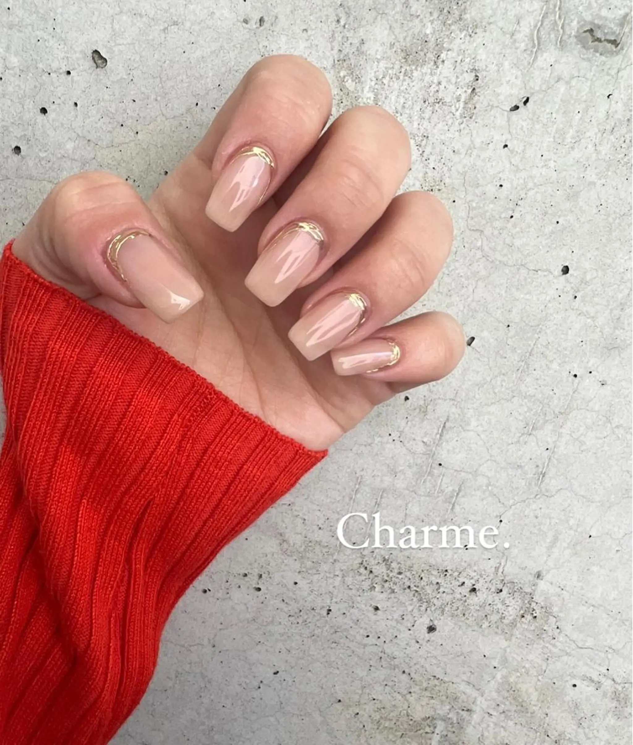ネイル 持ち込み ニュアンスネイル Charme. NOBUKOのネイルデザイン