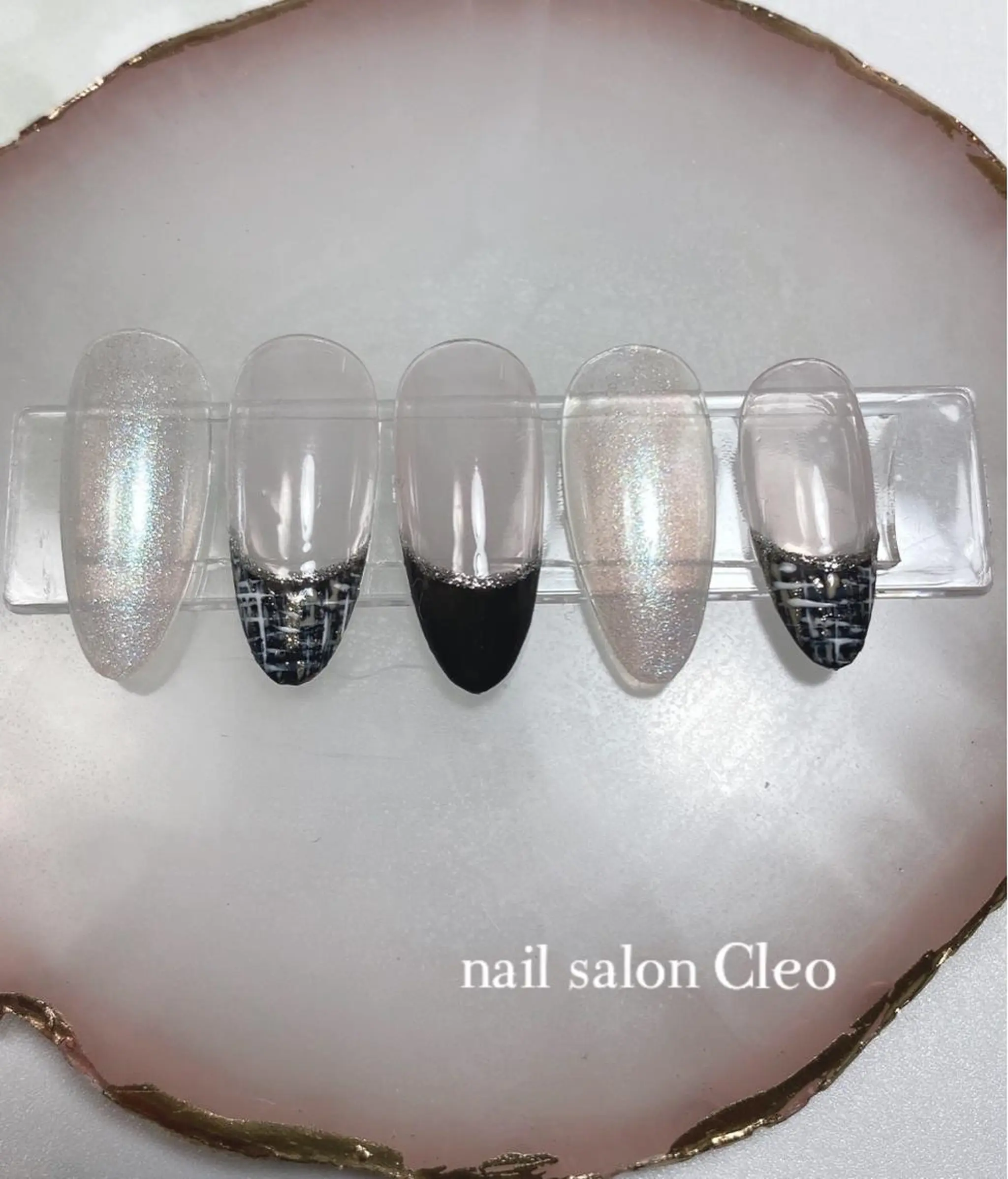 ネイル ツイードネイル Cleo クレオのネイルデザイン