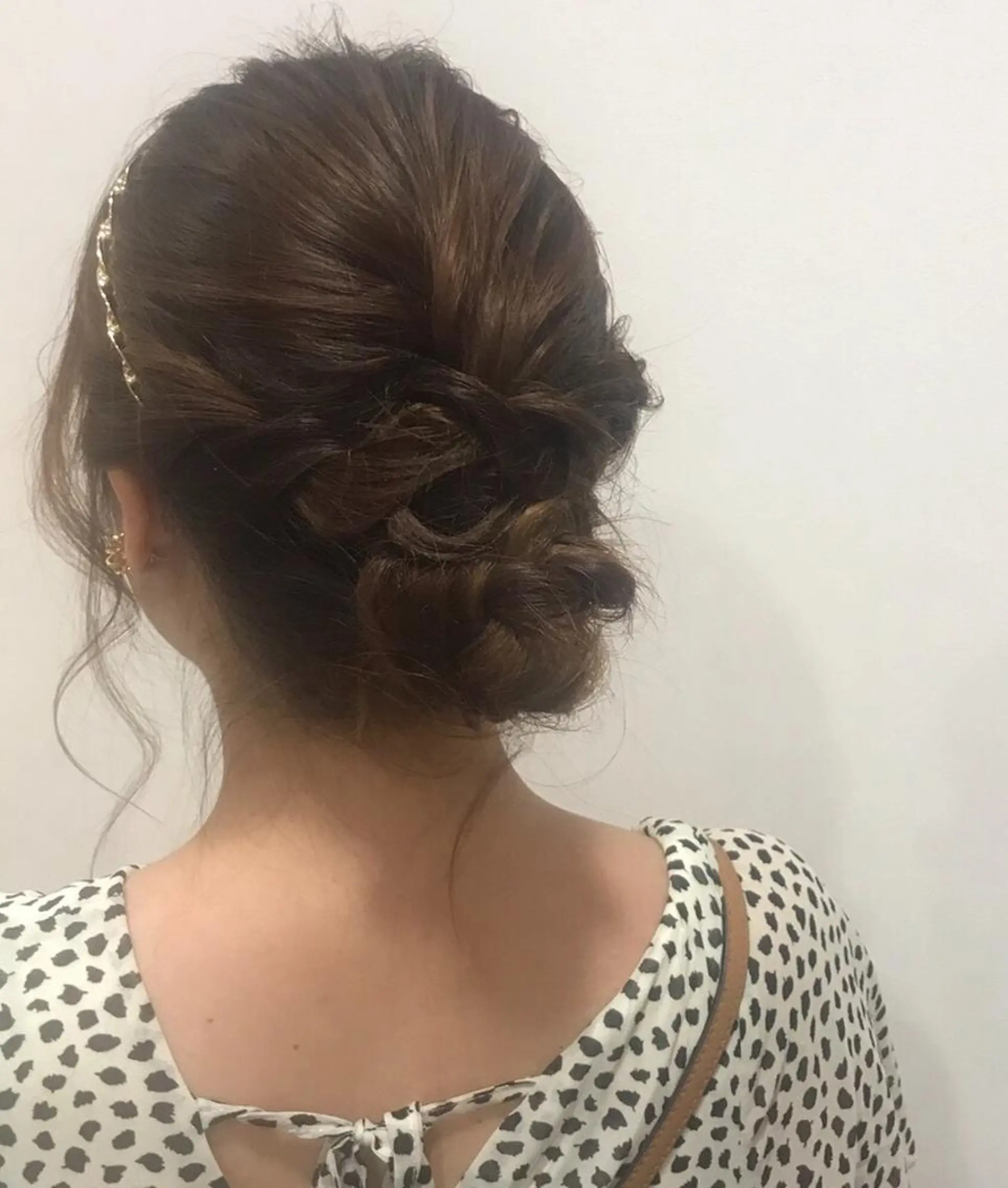 ミディアム ヘアアレンジ 白髪女性専門店竹内 涼乃のヘアスタイル