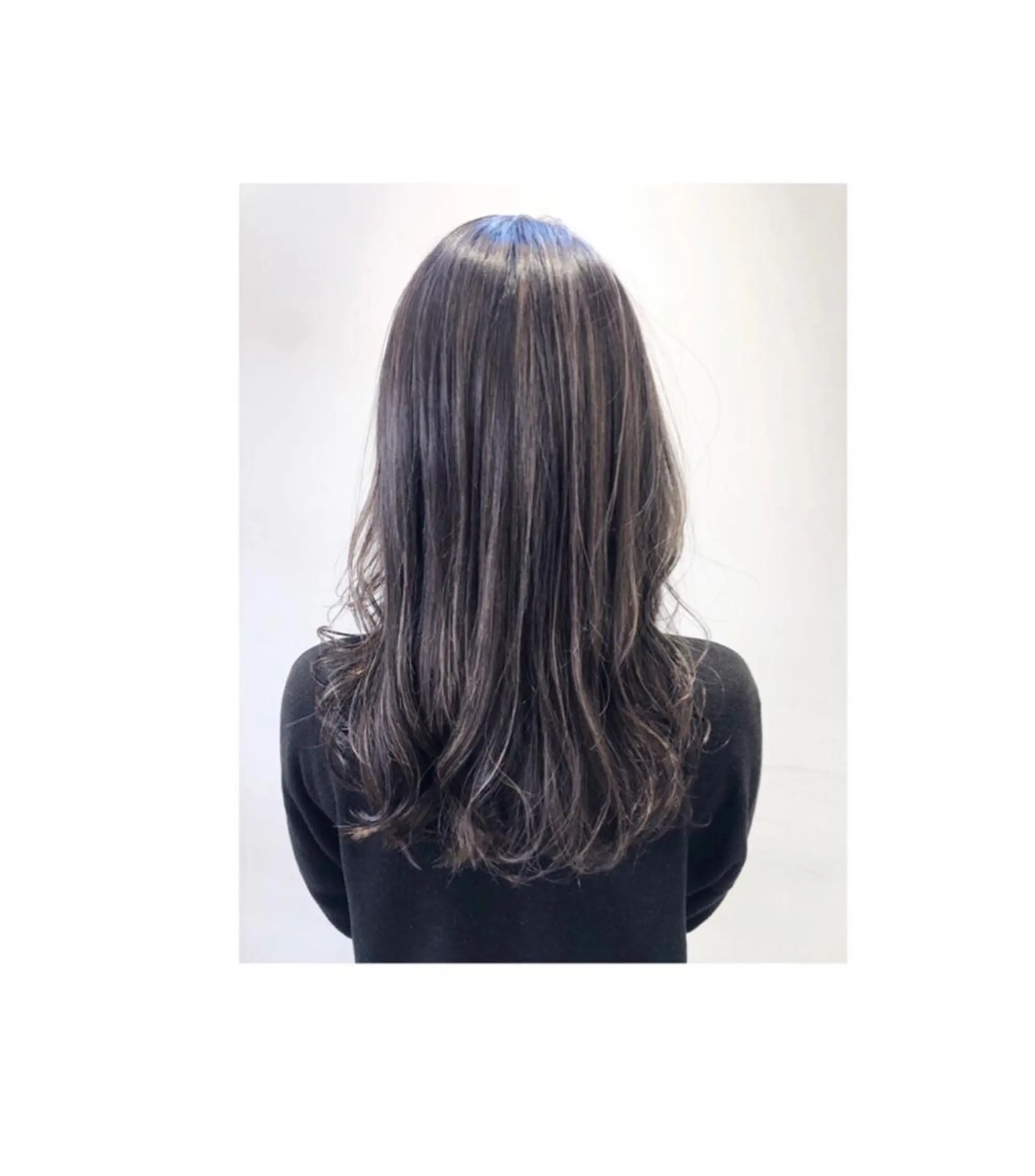 ロング ヘアカラー あらい なつみのヘアスタイル