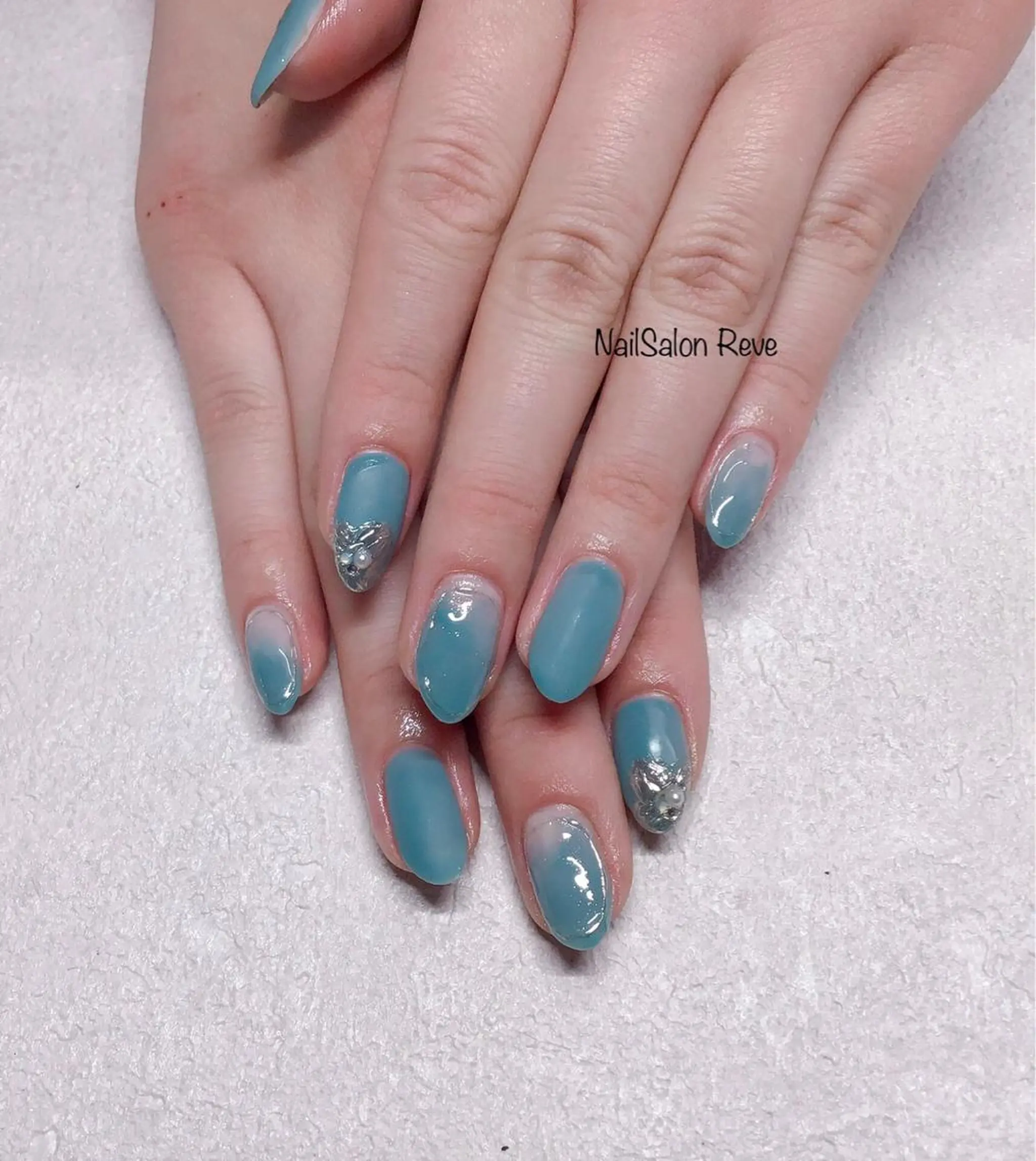 ネイル フラワーネイル ミラーネイル NailSalon   Reve（ネイルサロン レーヴ）所属・NailSalon Reveのネイルデザイン