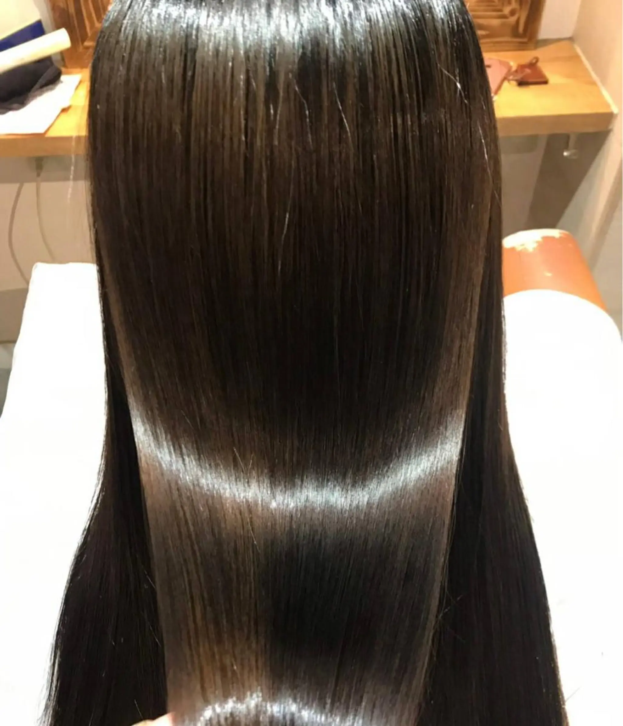 セミロング カット 縮毛矯正 トリートメント 耳つぼジュエリー💎 認定💎井上みわこのヘアスタイル