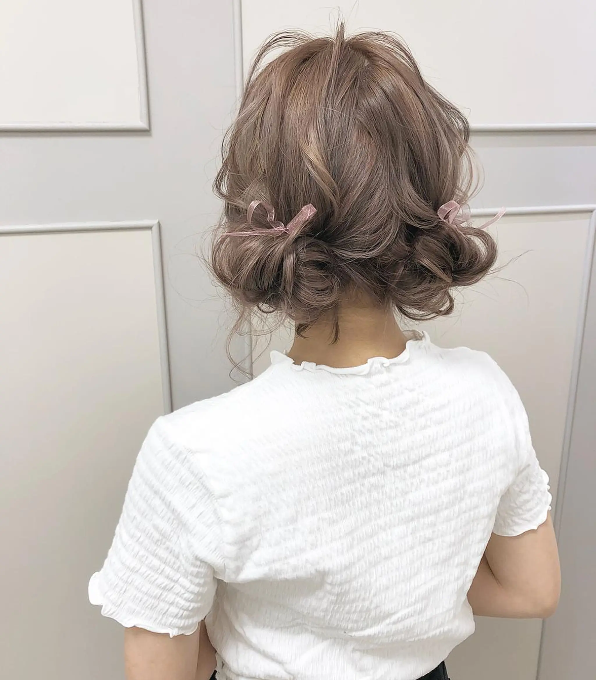 セミロング カラー ヘアアレンジ ベージュカラー autre所属・大久保 ひでなりのヘアスタイル