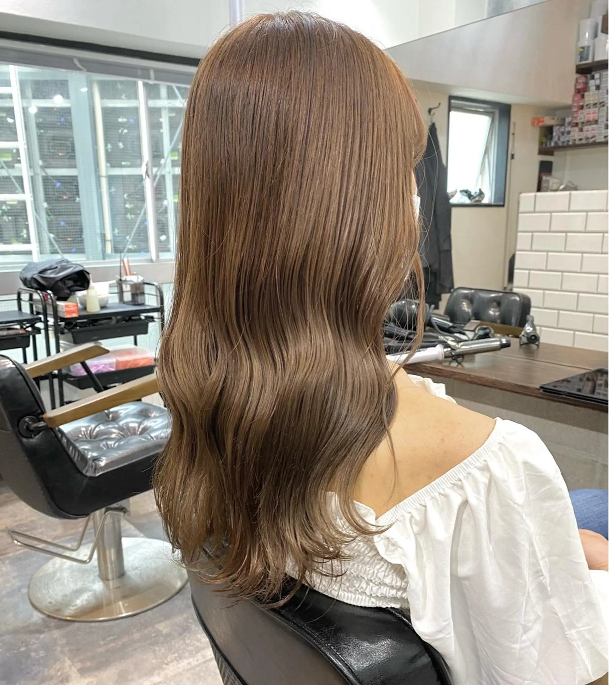 セミロング カラー ブラウンカラー ナチュラルブラウン ボブとパーマの達人 美容室難民の方は是非のヘアスタイル