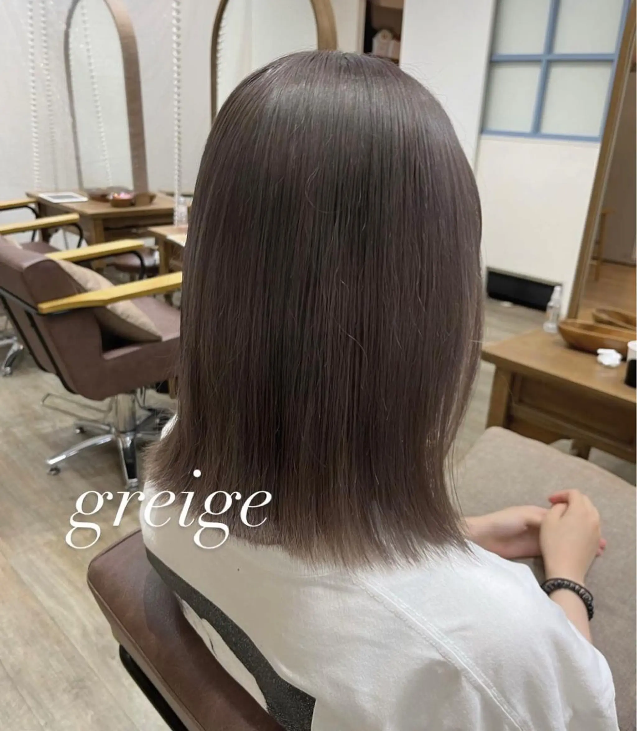 ミディアム ミディアムパーマ 縮毛矯正 N°+aero 🤍ユメのヘアスタイル
