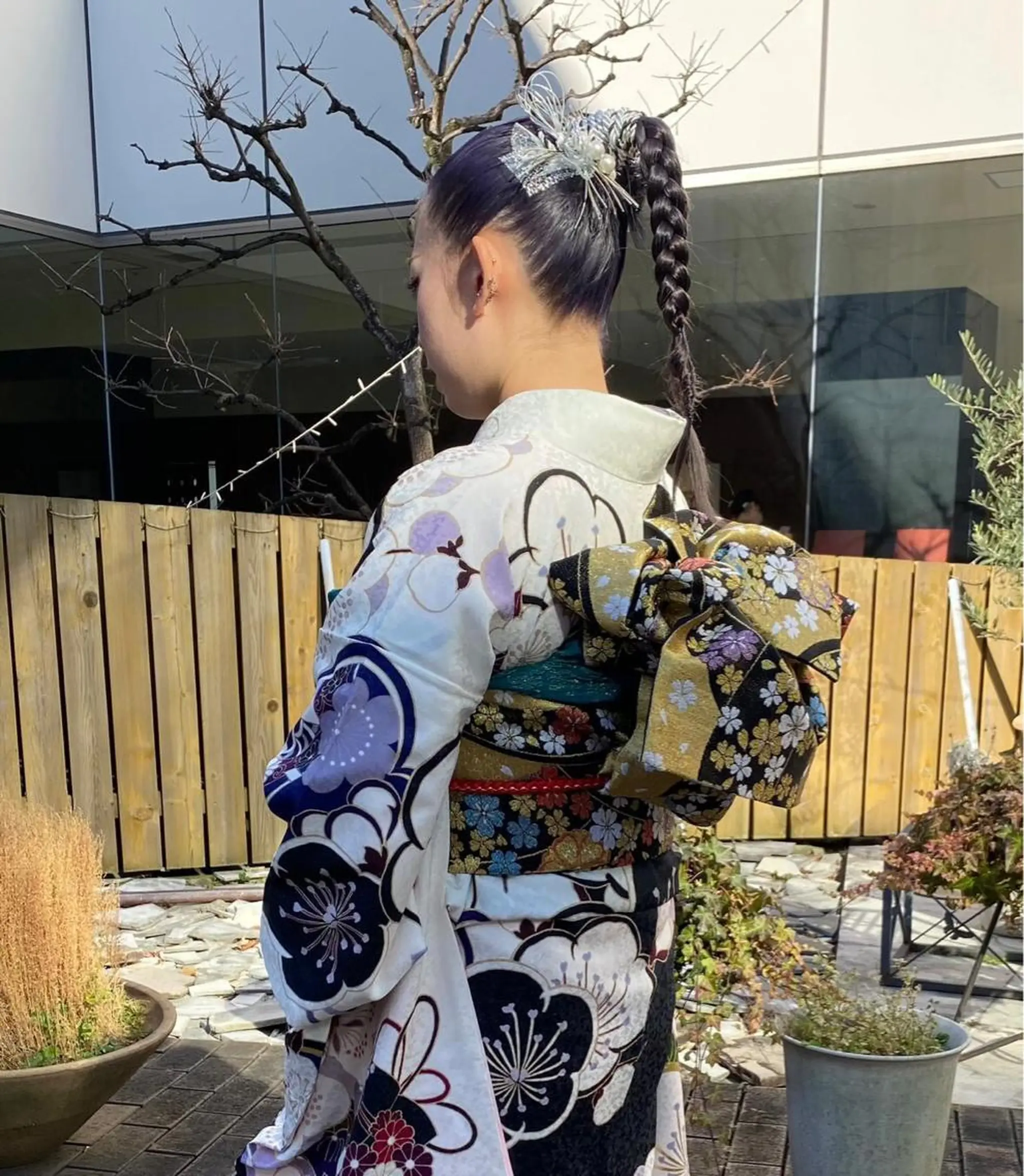 セミロング 卒業式のヘアスタイル 学生 韓国風ヘア 着付け 当日予約大歓迎💕/ Chisatoのその他イメージ