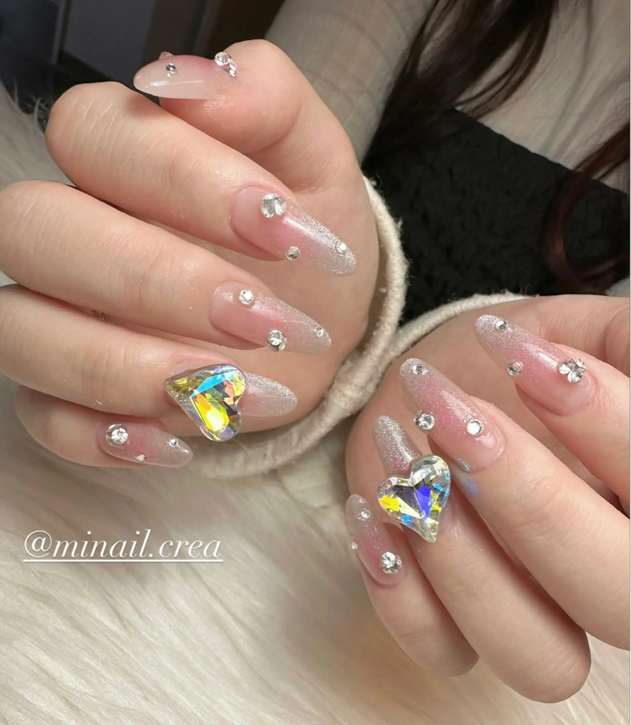ネイル ロングネイル マグネットネイル スカルプネイル ハンドネイル CRéA　-private nailsalon-所属・CReA nailのネイルデザイン