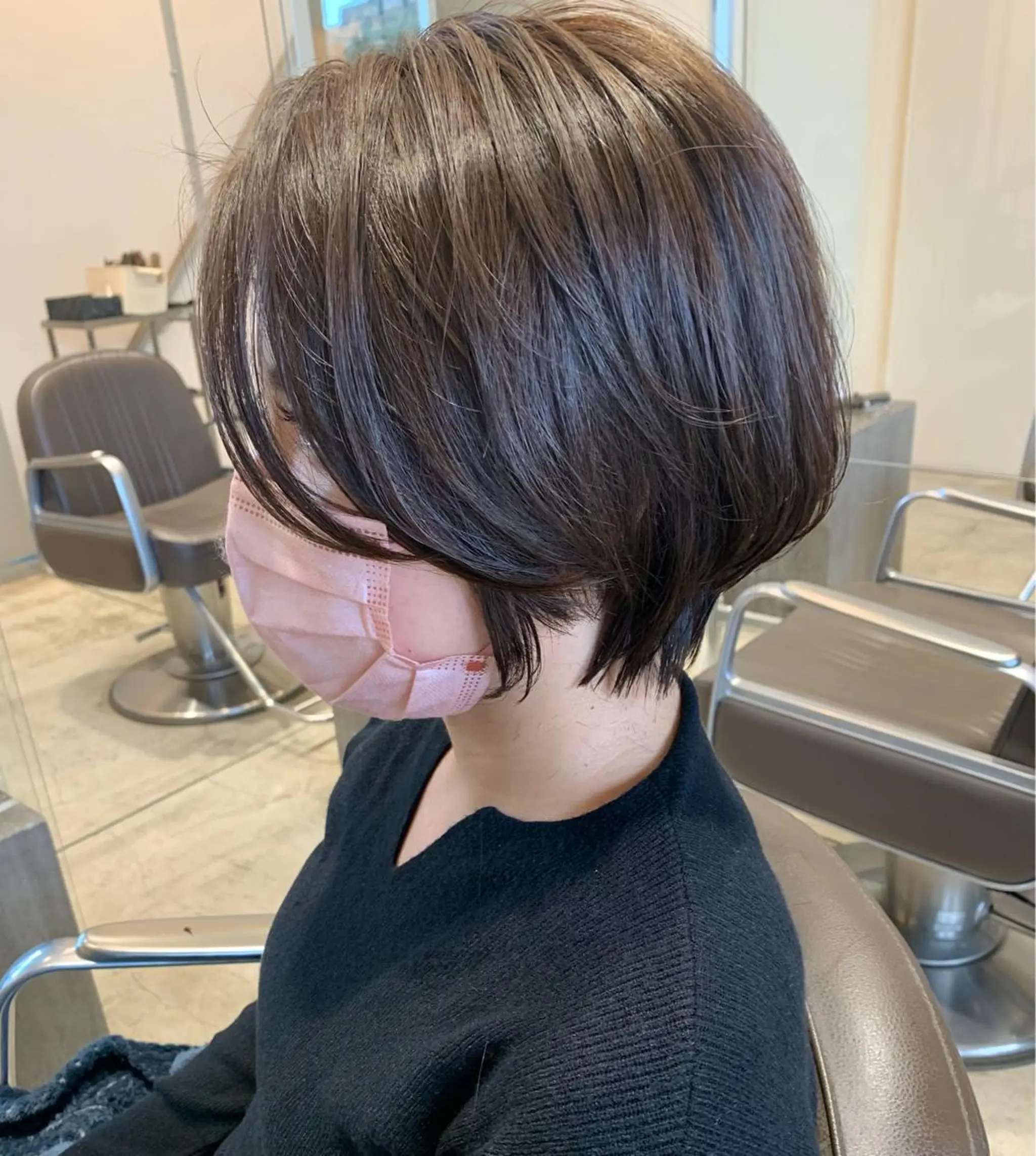 ショート ヘアカラー ヘアセット 田中 亜沙美のヘアスタイル