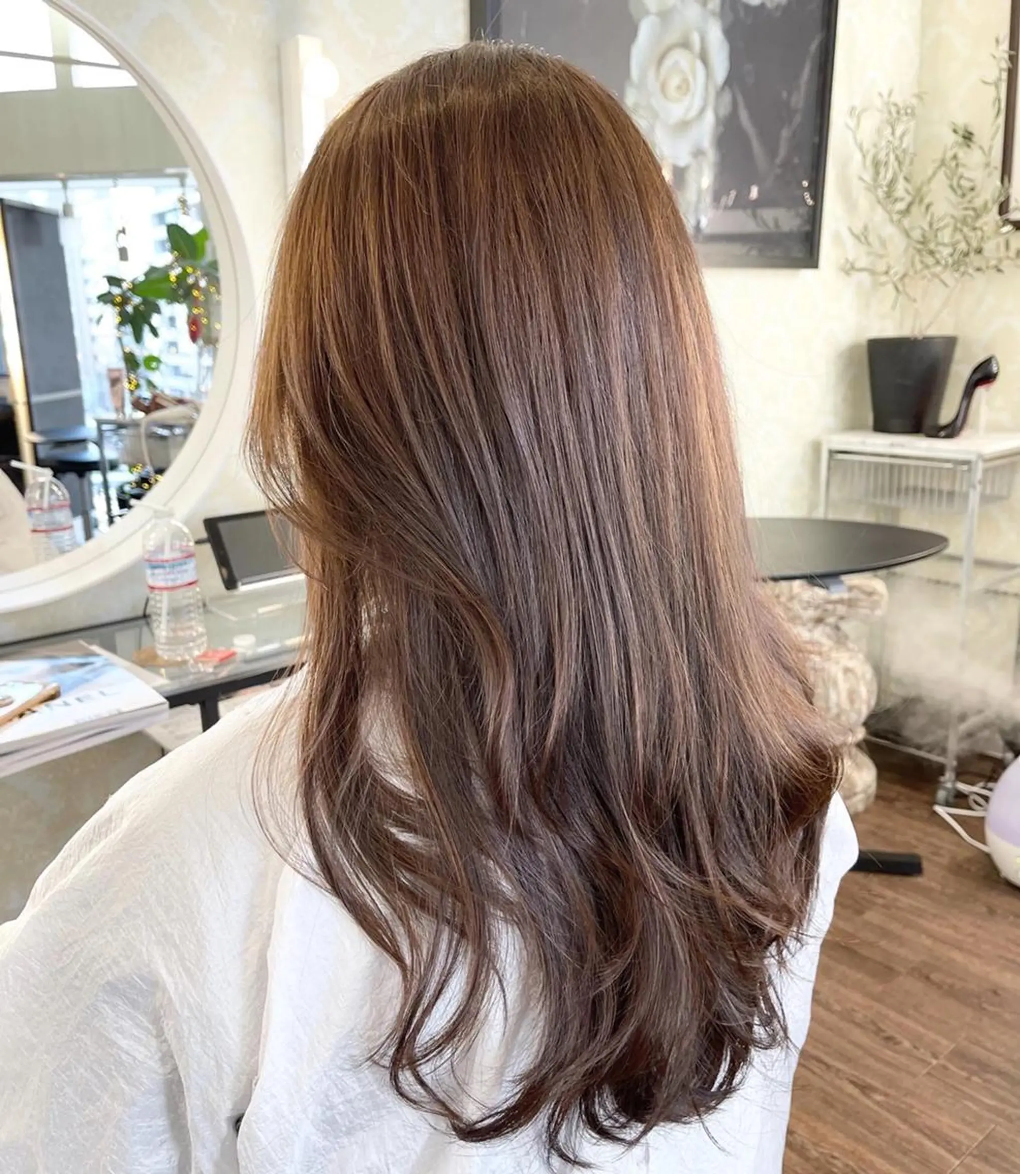 ロング ヘアカラー トリートメント CALON 銀座 公式のヘアスタイル