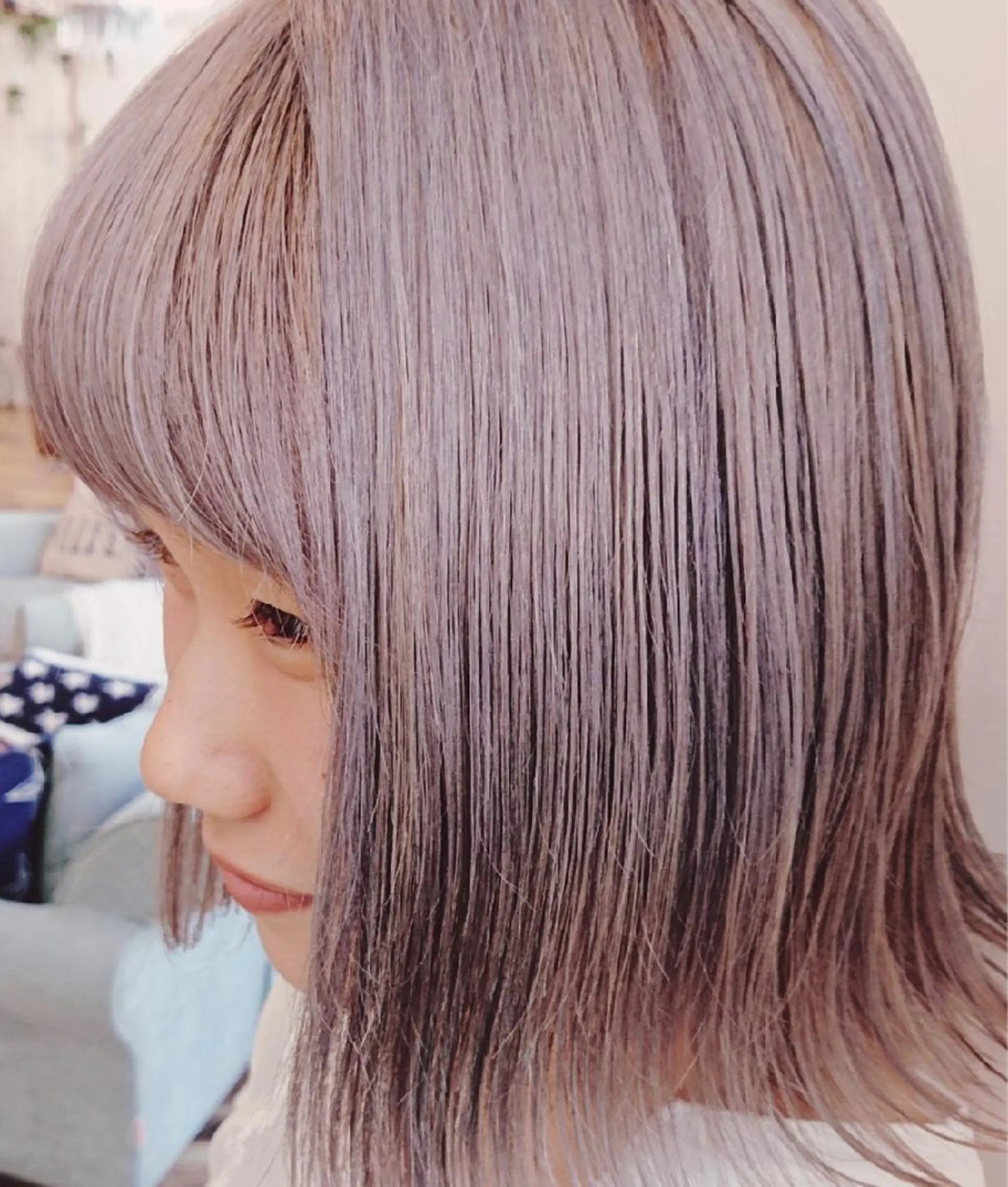カラー ラベンダーカラー ナカシマ  アユミのヘアスタイル