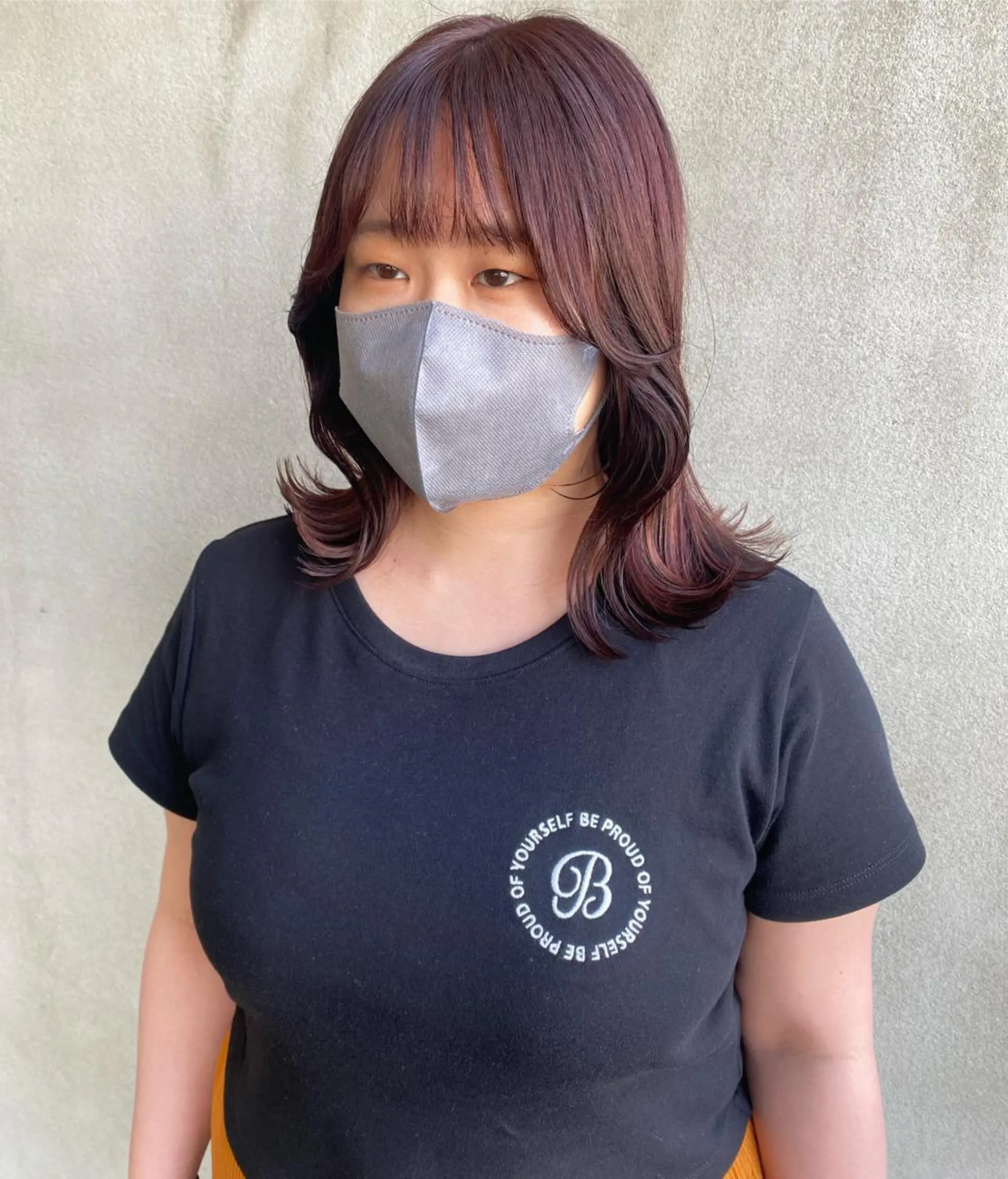 ミディアム カット ヘアカラー en⁺　trust所属・山口 麗音のヘアスタイル