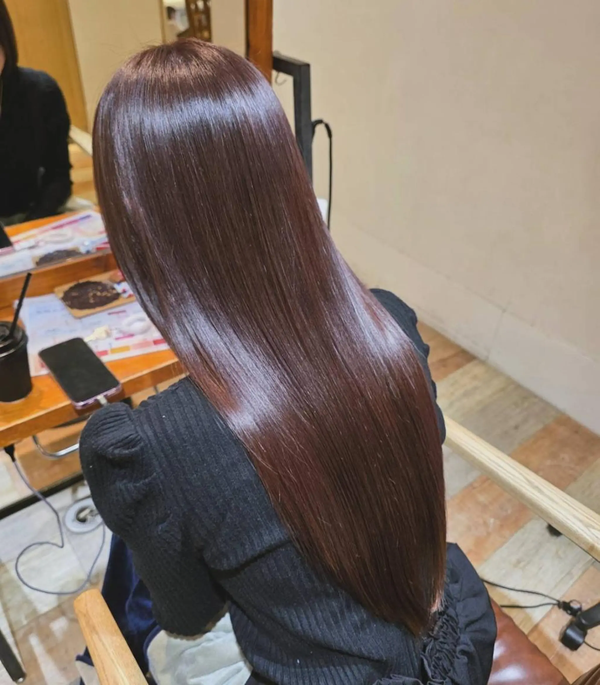 ロング カラー ヘアカラー トリートメント エクステ/艶カラー /まつパ🌎はるかのマツエク・マツパデザイン