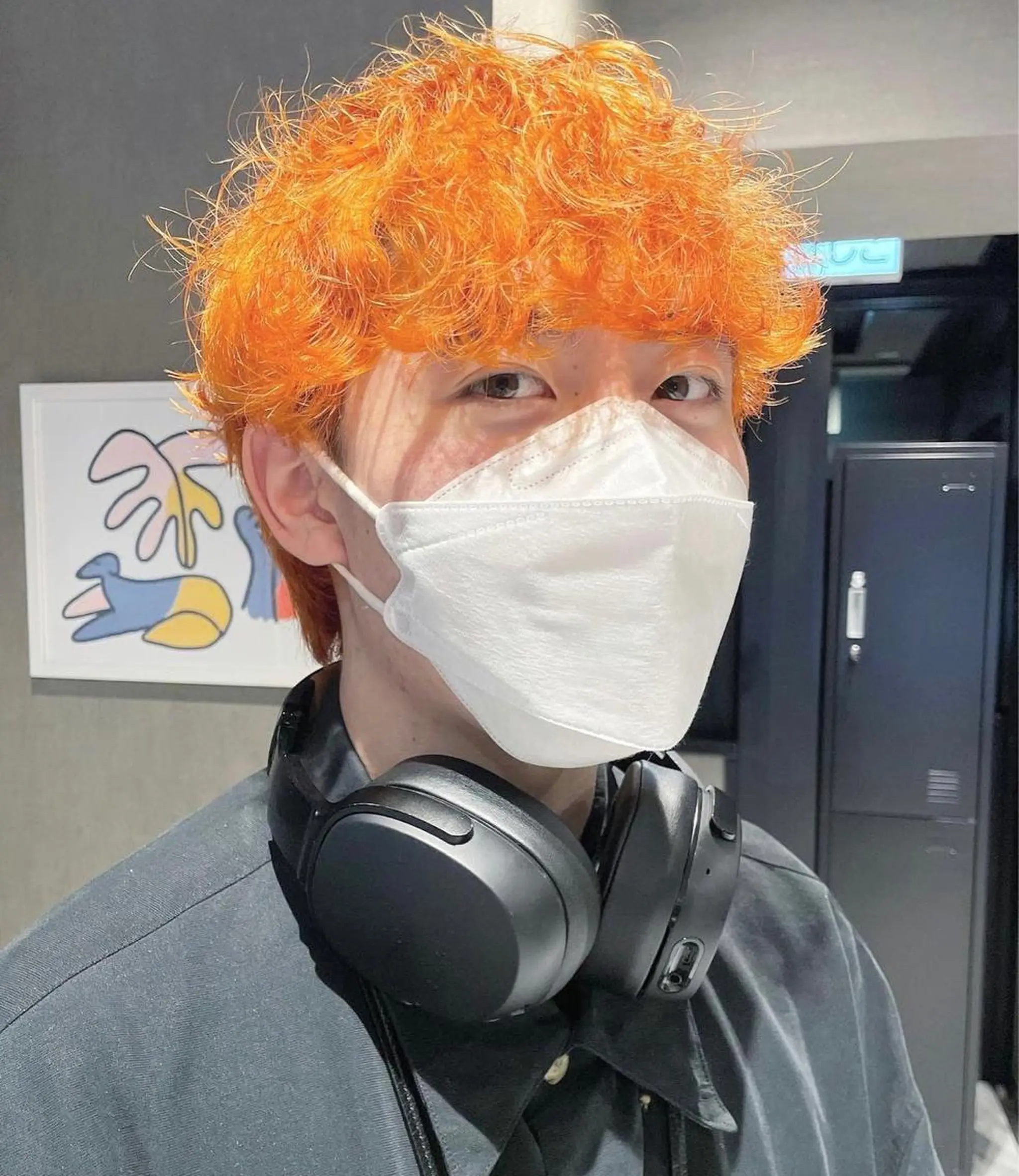 ショート カラー メンズパーマモデル 募集　サトチハルのヘアスタイル