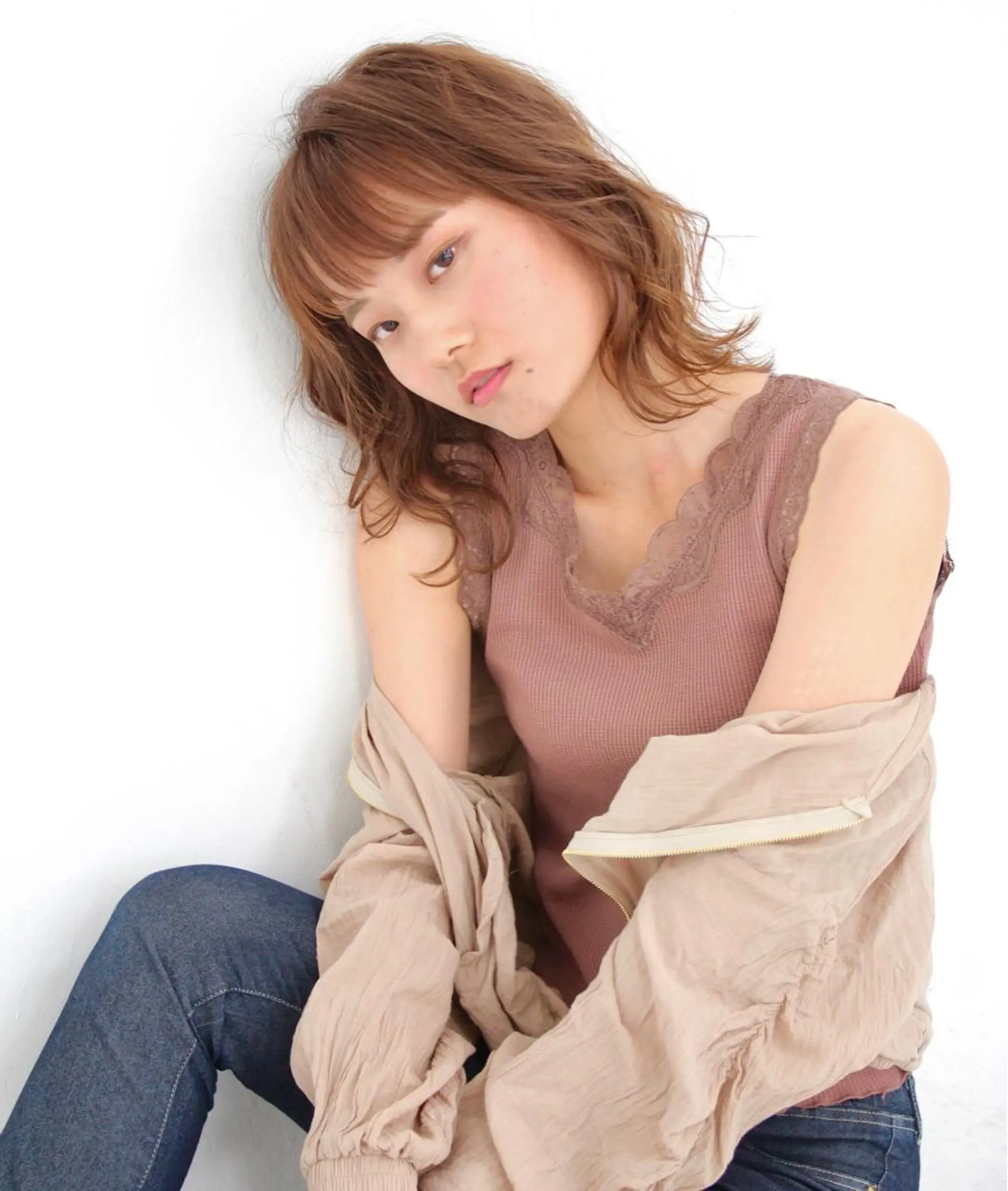 ミディアム 長江 諒のヘアスタイル