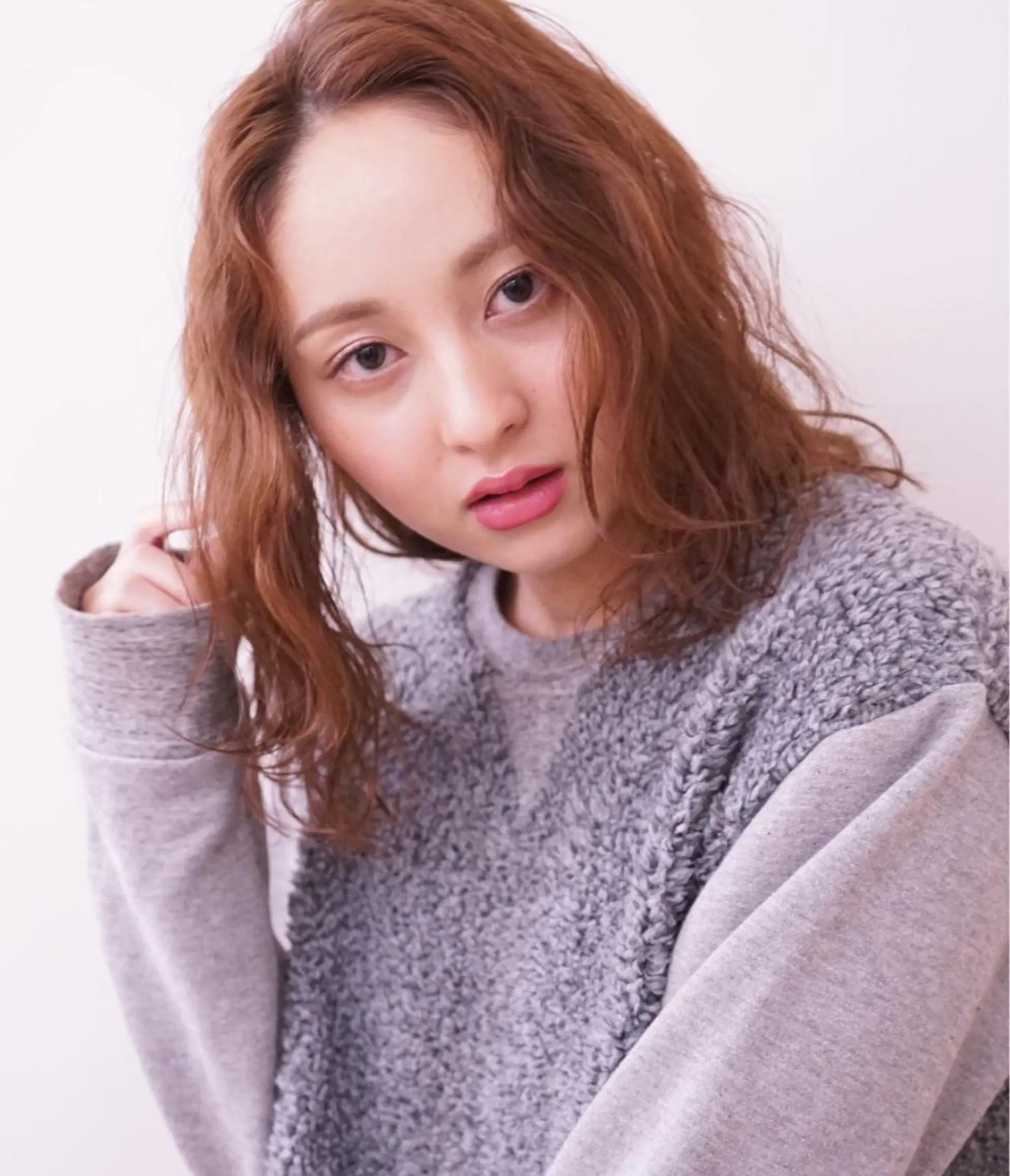 セミロング カラー パーマ ヘアアレンジ カット パーマ 可愛いを作る神 ナオヒロのヘアスタイル