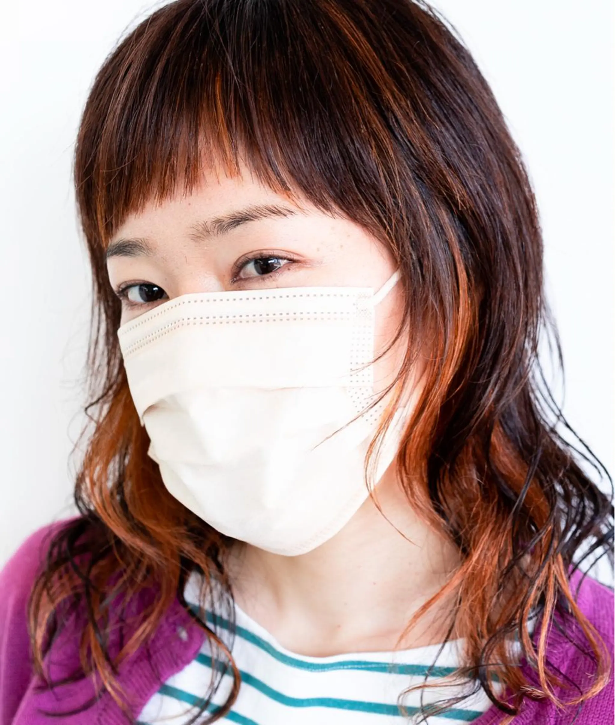 ミディアム カラー パーマ ミディアムパーマ salon m ni サロンマーニ所属・久保田 一のヘアスタイル